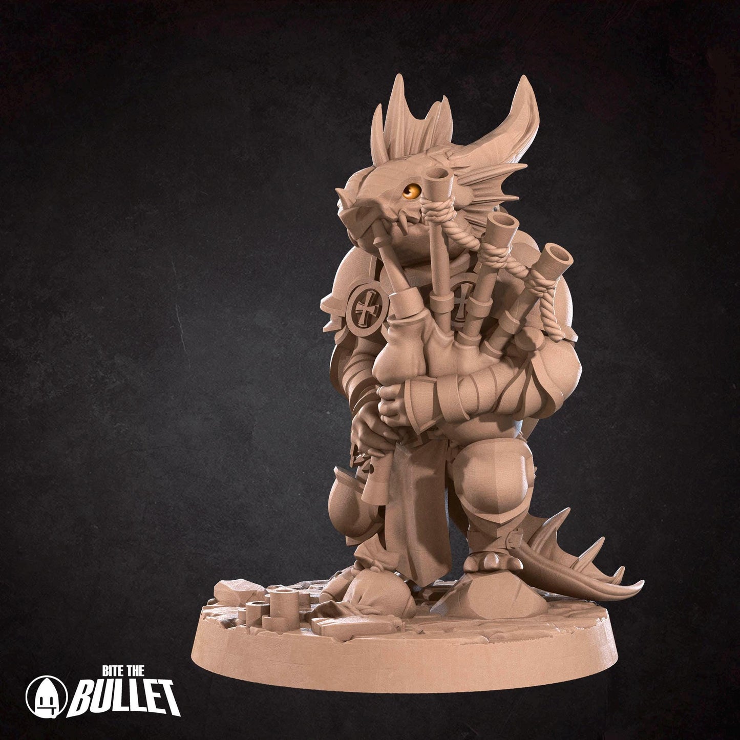 Kobold Bardbarian Miniature - 28mm / 32mm / 36mm - Bite the Bullet - Resin Printed Figure for D&D, TTRPGs, and Board Games