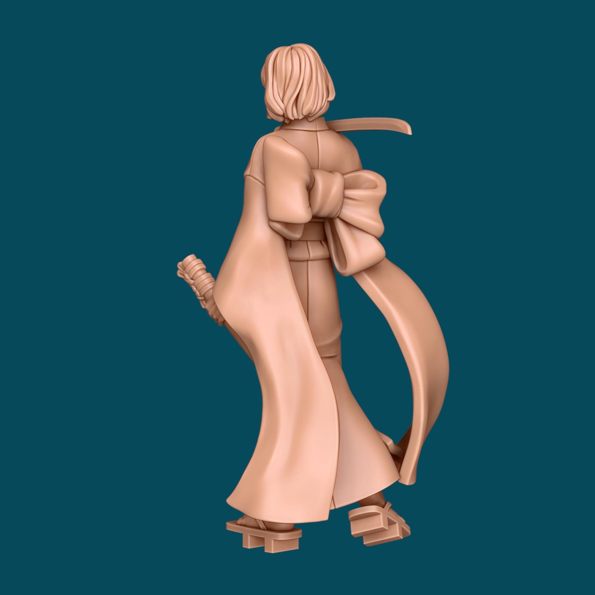 Hayate, Snarky Ronin Miniature - Awkward Penguin’s Minis - 28mm / 32mm / 36mm - Resin Printed Figure for D&D, Daggerheart, and Painting