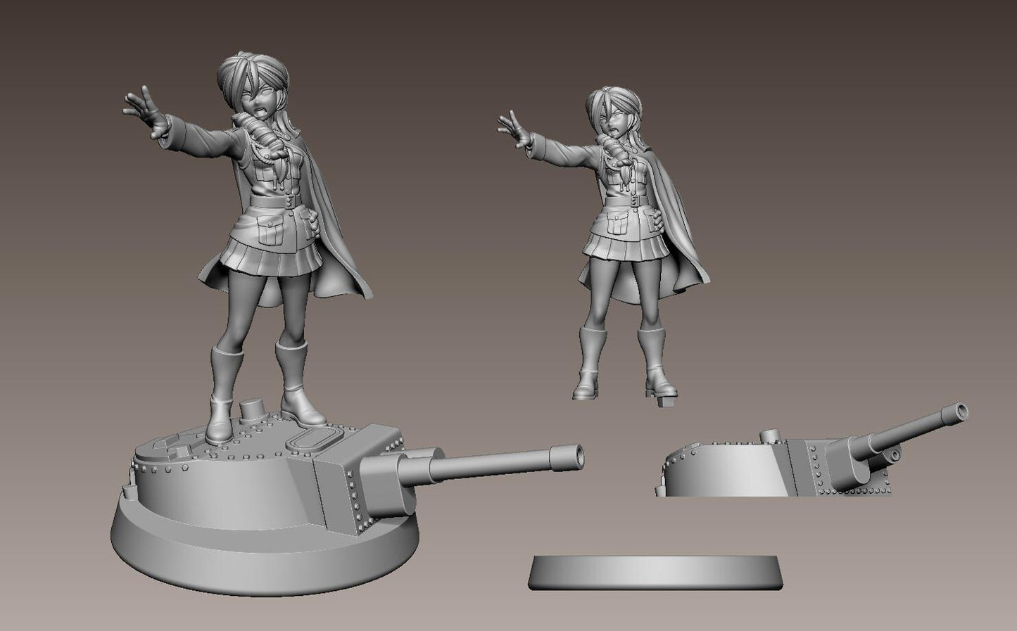 Cadet Commander Miniature - 28mm / 32mm / 36mm / 75mm - LPOMC - Resin Printed Figure for D&D, TTRPGs, and Board Games