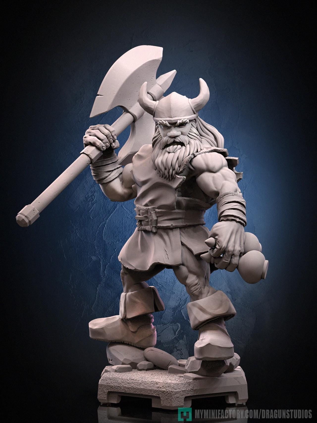 Gilius Thunderhead Miniature - 28mm / 32mm / 36mm / 75mm - DraGun Studios - Resin Printed Figurine for D&D, TTRPGs, and Board Games