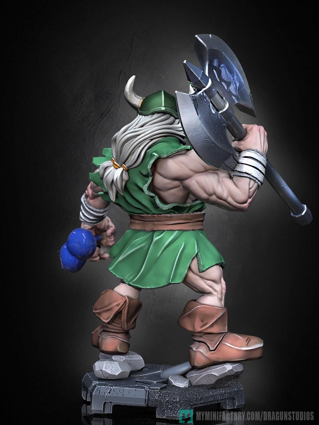 Gilius Thunderhead Miniature - 28mm / 32mm / 36mm / 75mm - DraGun Studios - Resin Printed Figurine for D&D, TTRPGs, and Board Games