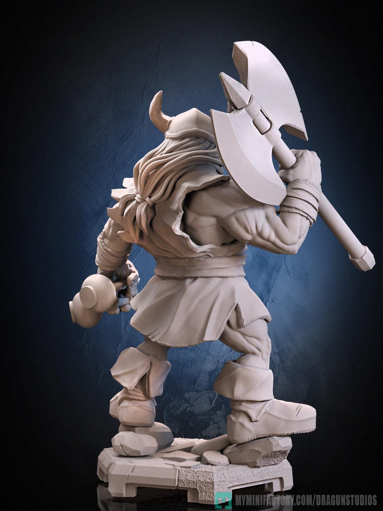 Gilius Thunderhead Miniature - 28mm / 32mm / 36mm / 75mm - DraGun Studios - Resin Printed Figurine for D&D, TTRPGs, and Board Games