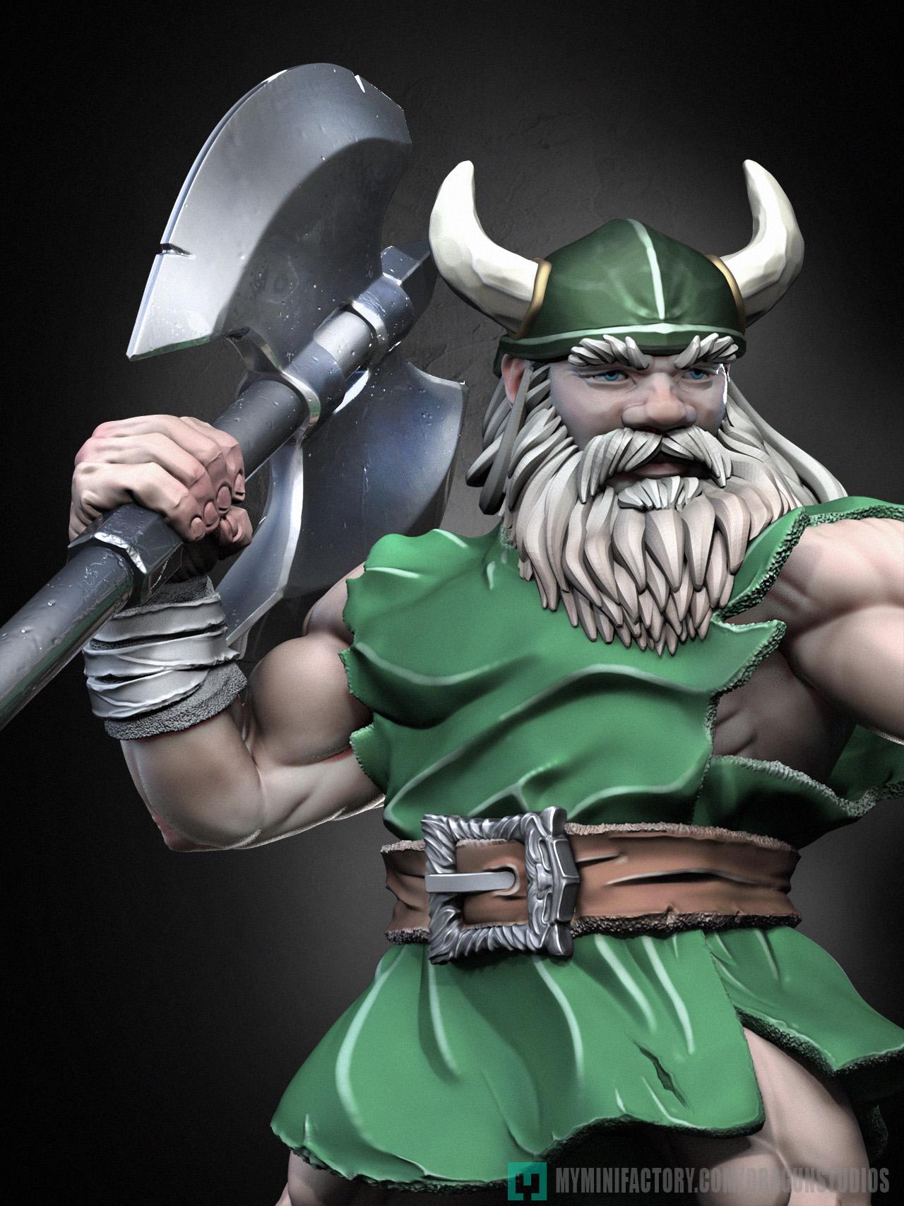 Gilius Thunderhead Miniature - 28mm / 32mm / 36mm / 75mm - DraGun Studios - Resin Printed Figurine for D&D, TTRPGs, and Board Games