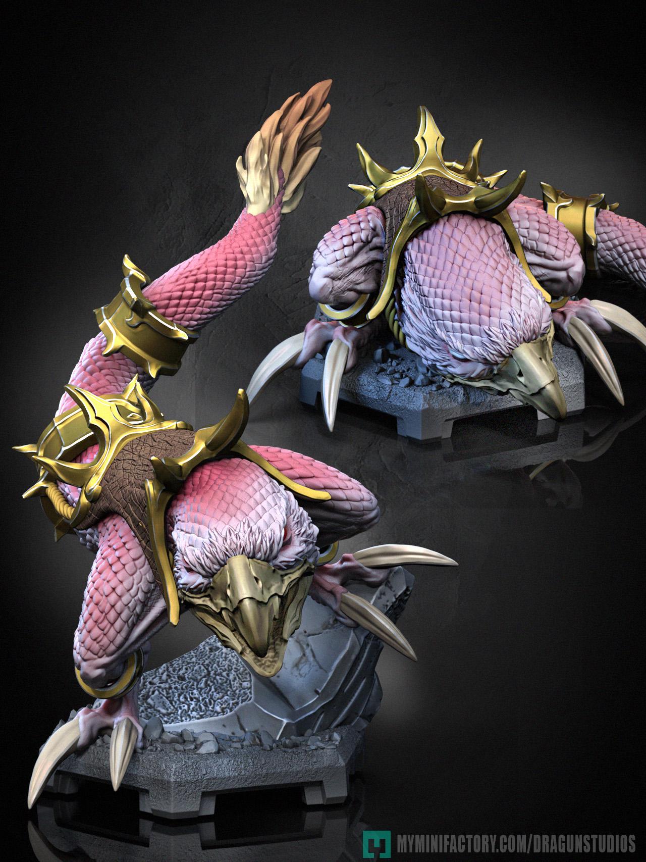 Chicken Leg Miniature (2 Variations) - 28mm / 32mm / 36mm / 75mm - DraGun Studios - Resin Printed Figurine for D&D, TTRPGs, and Board Games