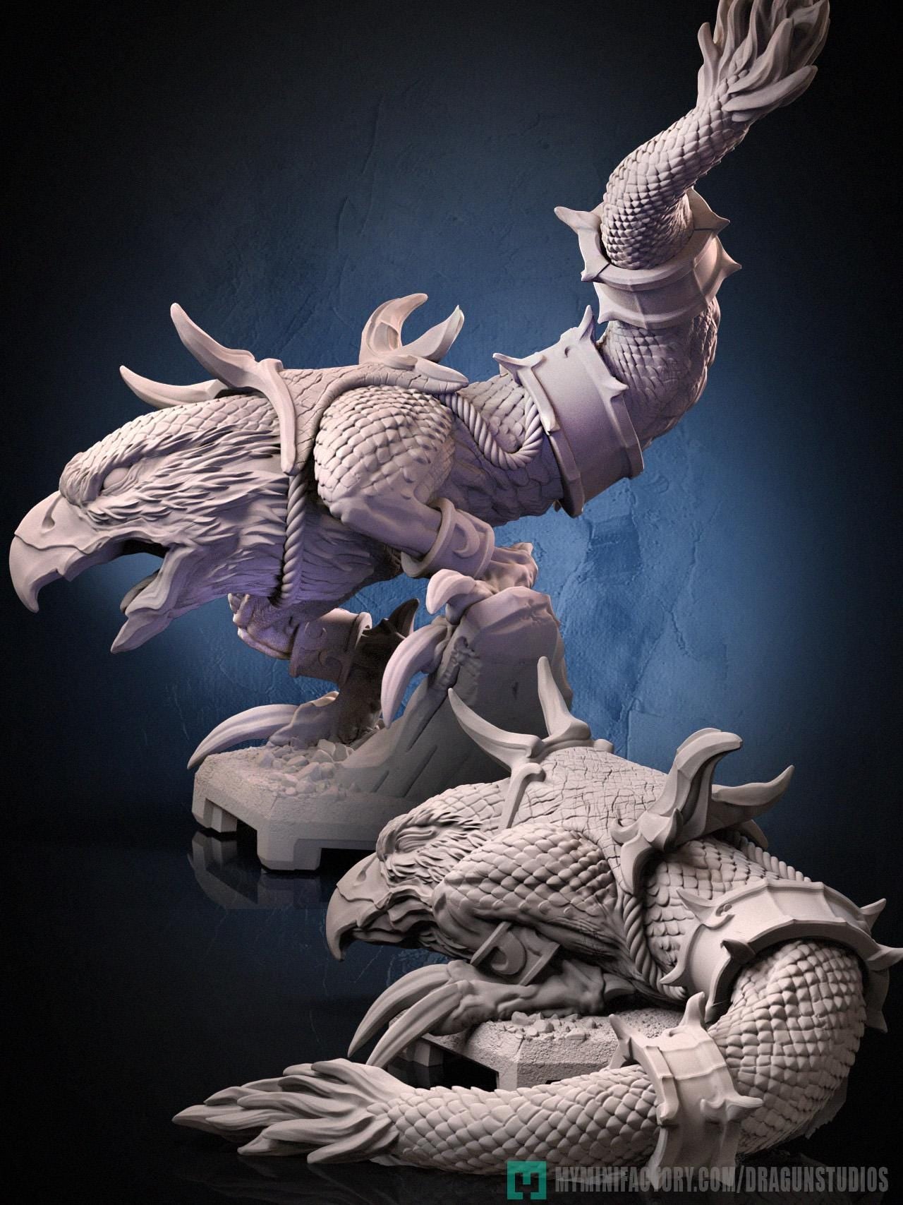 Chicken Leg Miniature (2 Variations) - 28mm / 32mm / 36mm / 75mm - DraGun Studios - Resin Printed Figurine for D&D, TTRPGs, and Board Games