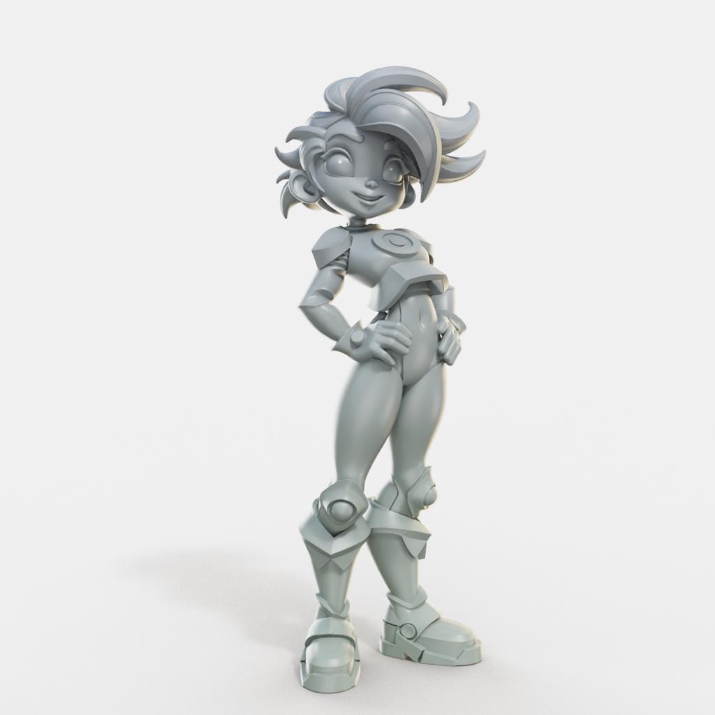 Marvelous Maidens II Miniature (7 Variations) - Female Miniatures - 28mm / 32mm / 36mm / 75mm - Unpainted Resin Printed Figures