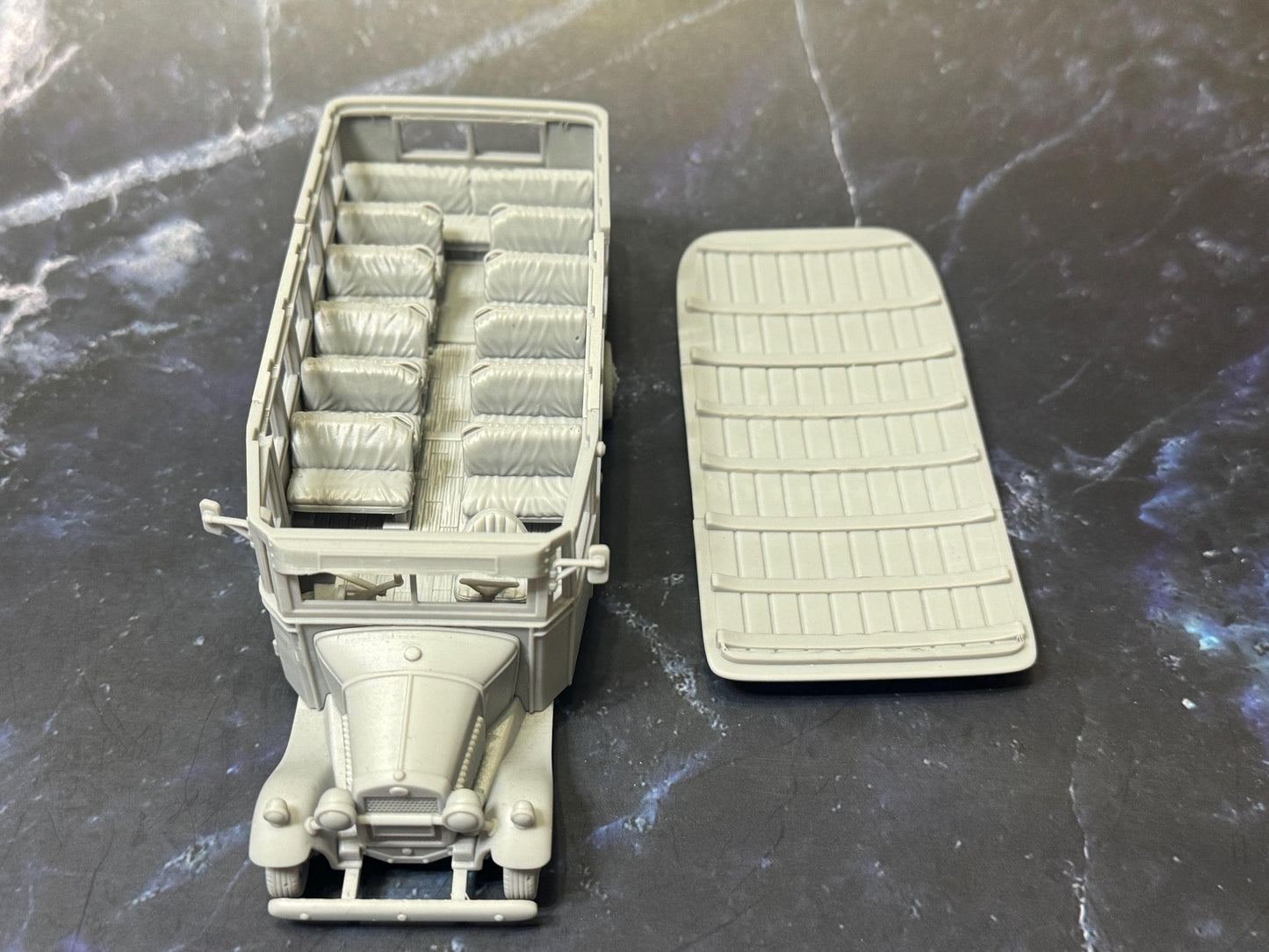 Bus Vehicle Miniature - 28mm / 32mm / 36mm - Adaevy Creations - Resin Printed Figure for Arkham Horror, TTRPGs, and Board Games