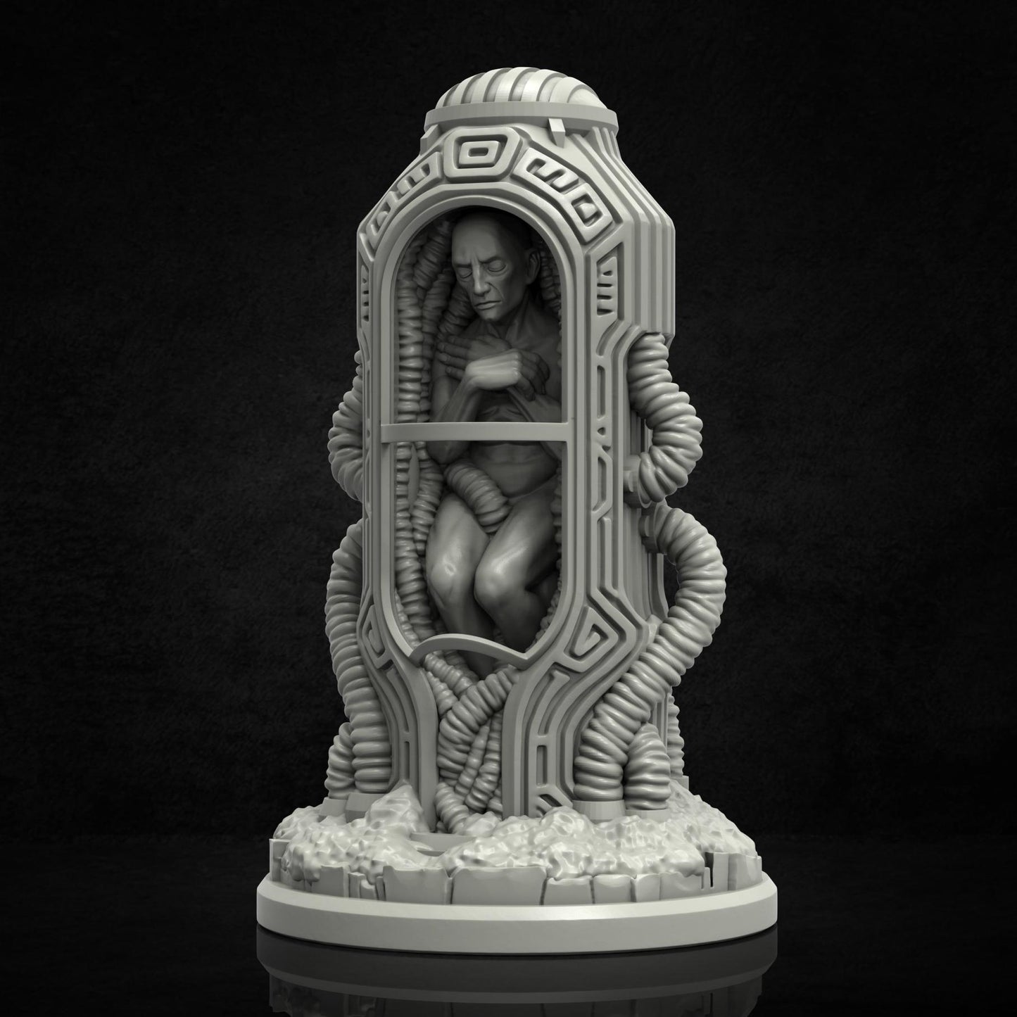 Gedney Miniature (Cultist, Sarcophagus, and Shoggoth Variations) - 28mm / 32mm / 36mm - Adaevy Creations - Resin Figure for Arkham Horror
