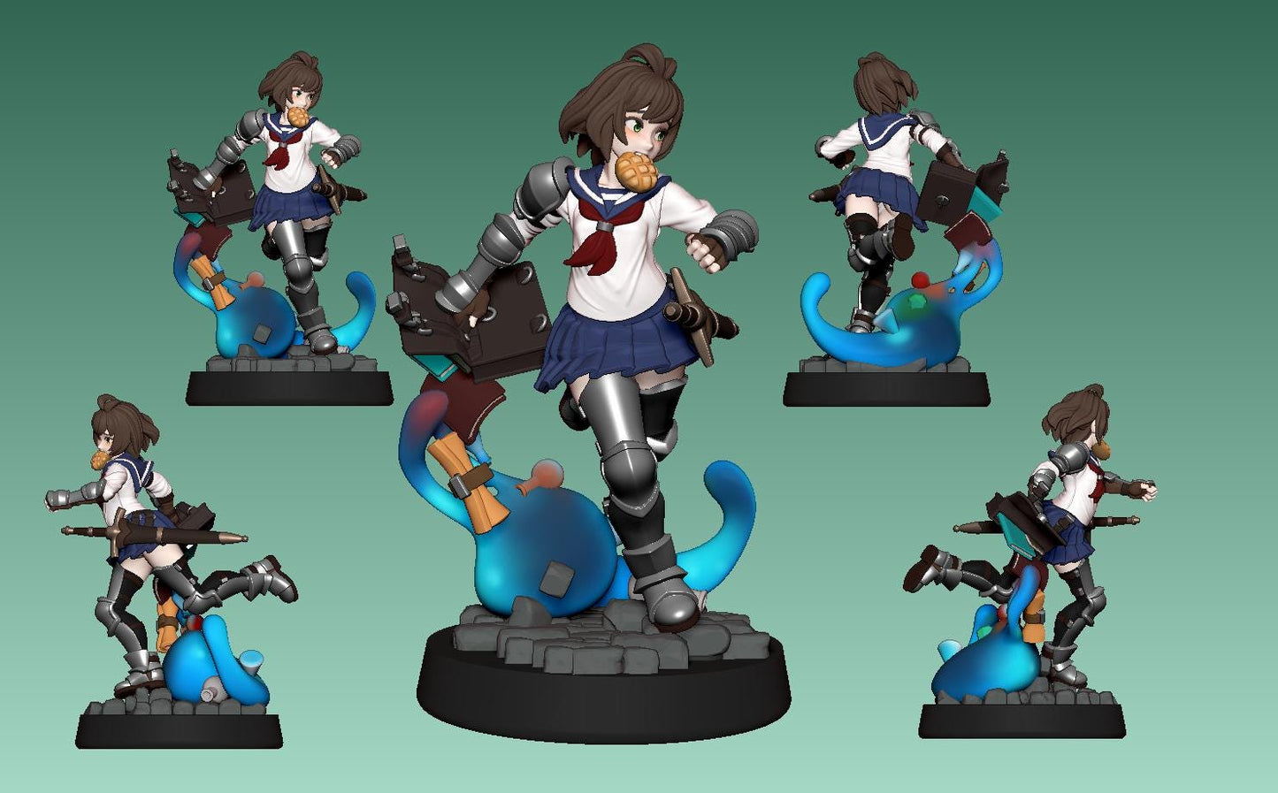ASD Ayane Miniature - 28mm / 32mm / 36mm - LPOMC - Resin Printed Figure for D&D, TTRPGs, and Board Games
