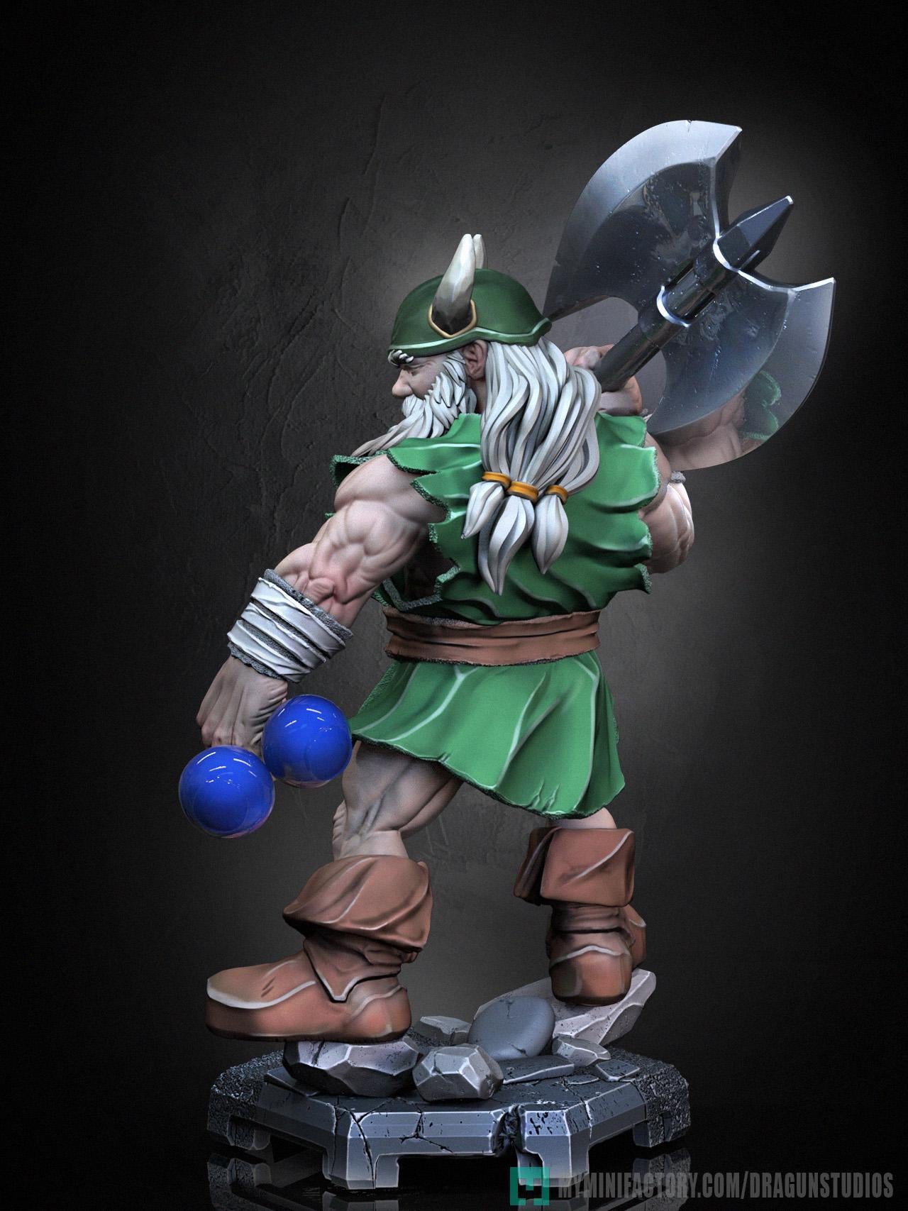 Gilius Thunderhead Miniature - 28mm / 32mm / 36mm / 75mm - DraGun Studios - Resin Printed Figurine for D&D, TTRPGs, and Board Games
