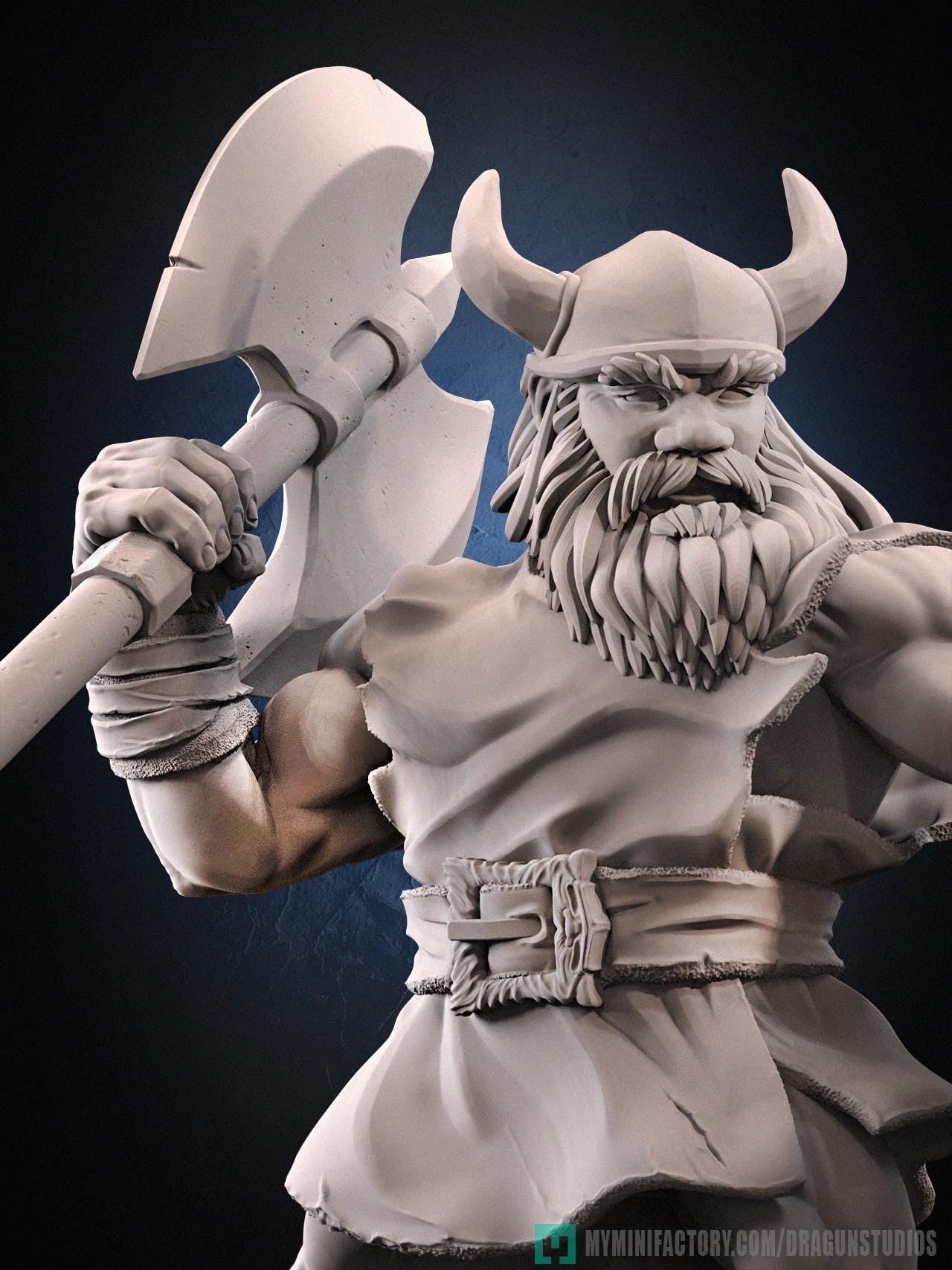 Gilius Thunderhead Miniature - 28mm / 32mm / 36mm / 75mm - DraGun Studios - Resin Printed Figurine for D&D, TTRPGs, and Board Games