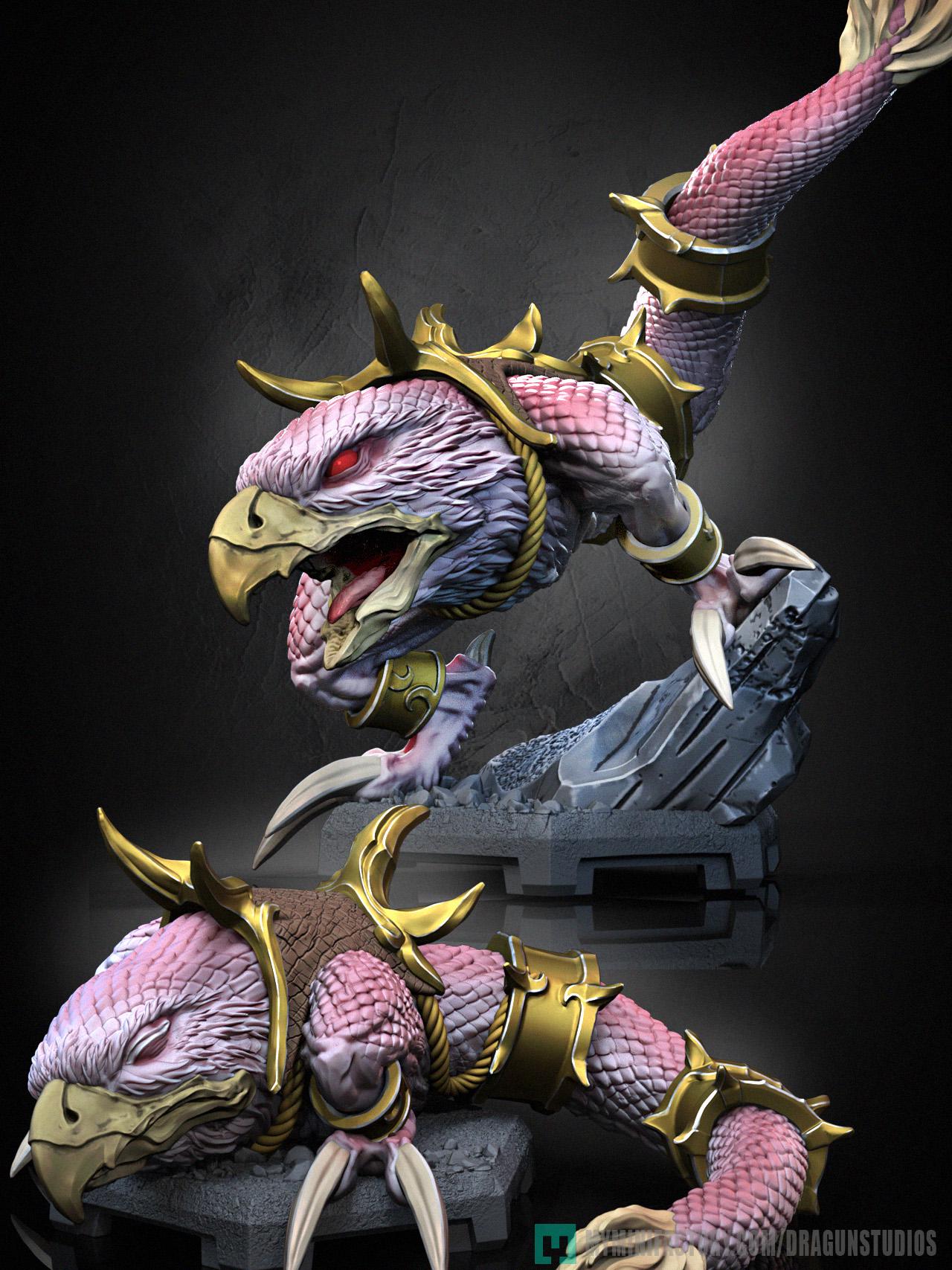 Chicken Leg Miniature (2 Variations) - 28mm / 32mm / 36mm / 75mm - DraGun Studios - Resin Printed Figurine for D&D, TTRPGs, and Board Games