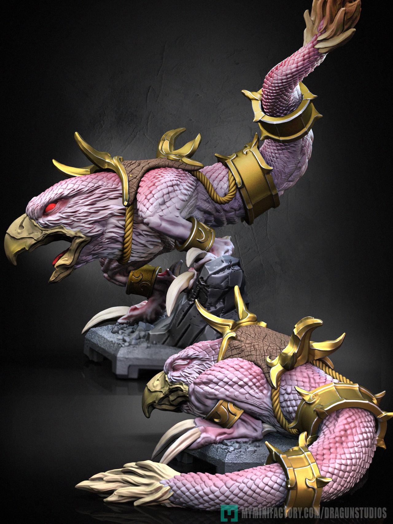 Chicken Leg Miniature (2 Variations) - 28mm / 32mm / 36mm / 75mm - DraGun Studios - Resin Printed Figurine for D&D, TTRPGs, and Board Games