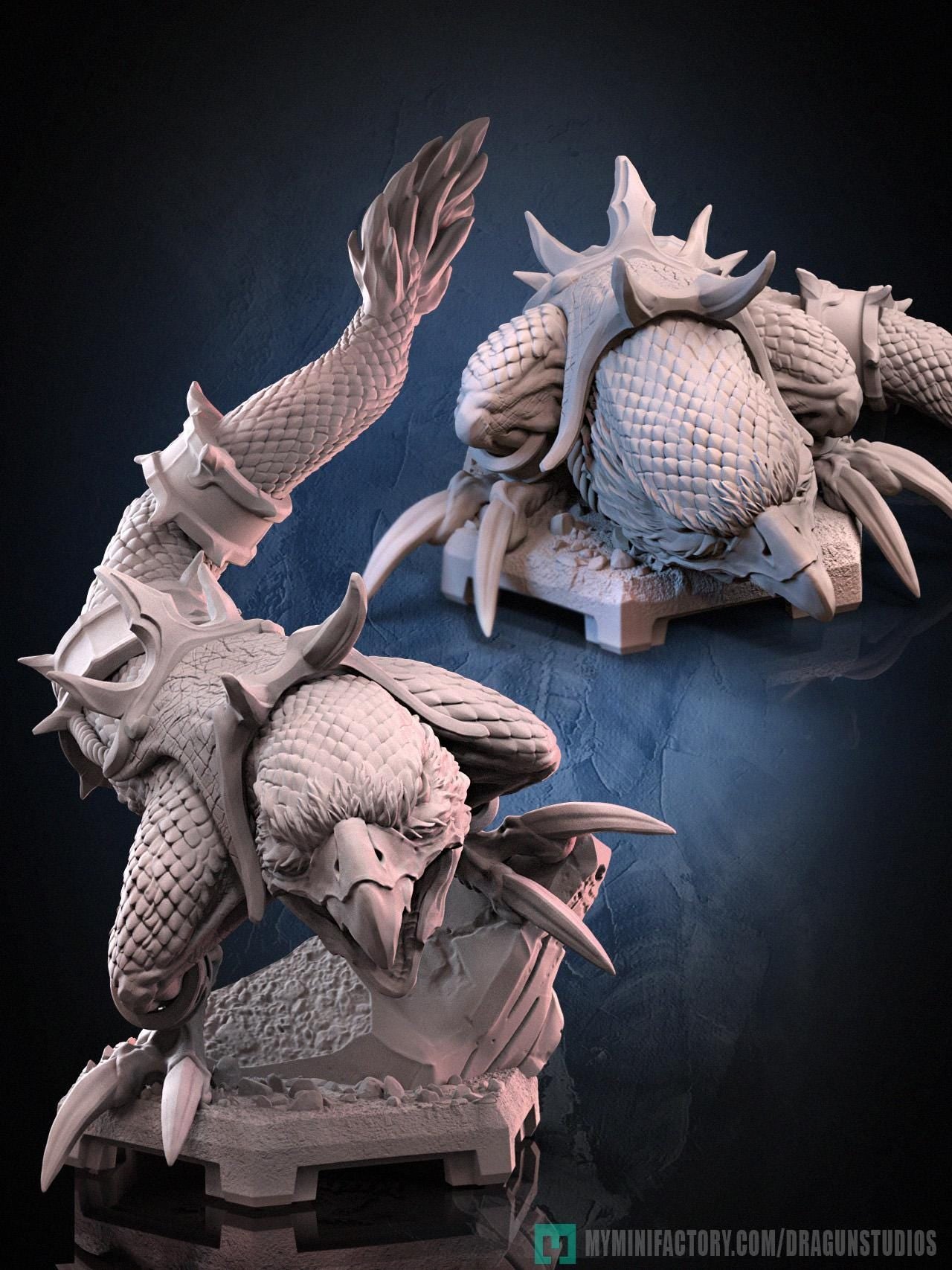 Chicken Leg Miniature (2 Variations) - 28mm / 32mm / 36mm / 75mm - DraGun Studios - Resin Printed Figurine for D&D, TTRPGs, and Board Games