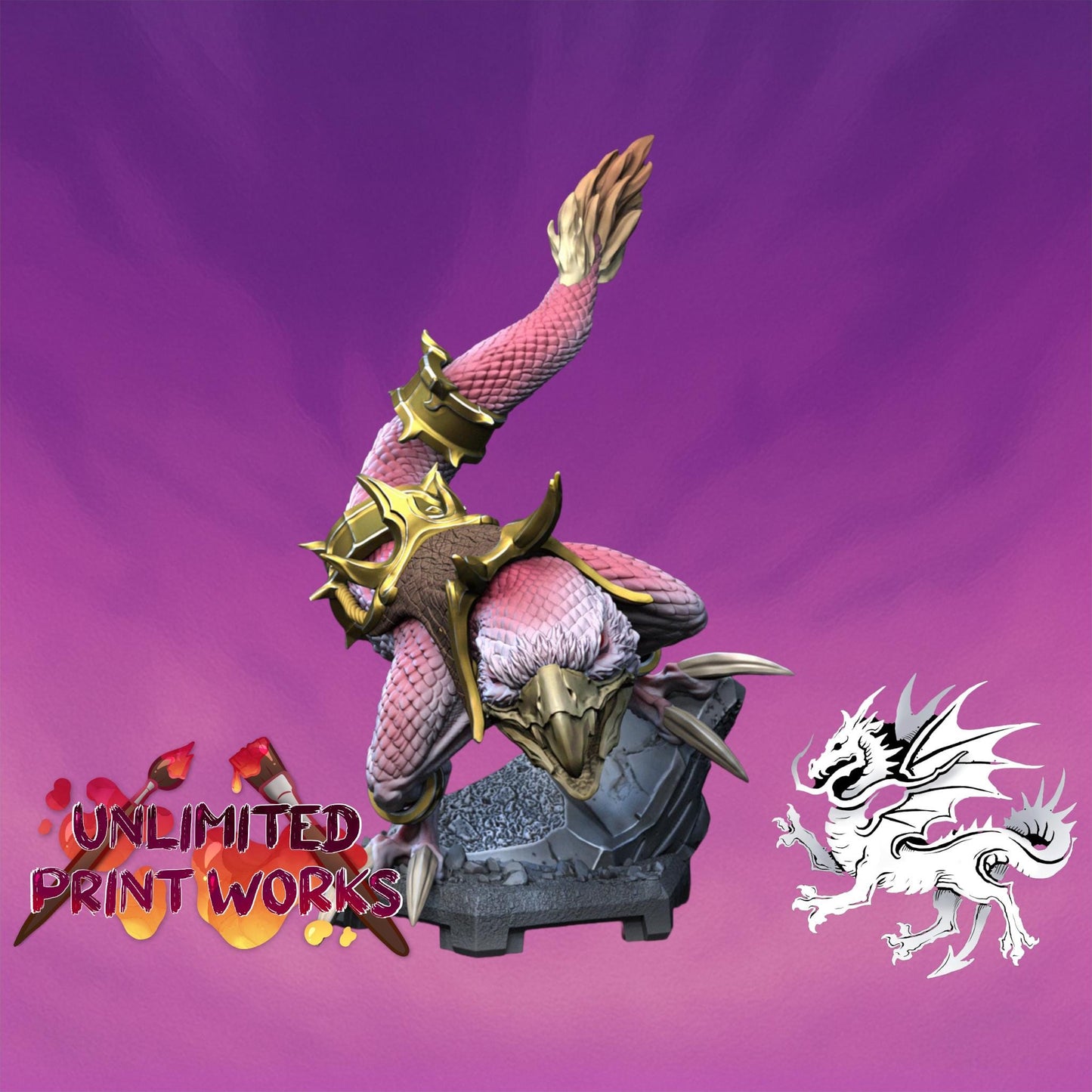 Chicken Leg Miniature (2 Variations) - 28mm / 32mm / 36mm / 75mm - DraGun Studios - Resin Printed Figurine for D&D, TTRPGs, and Board Games