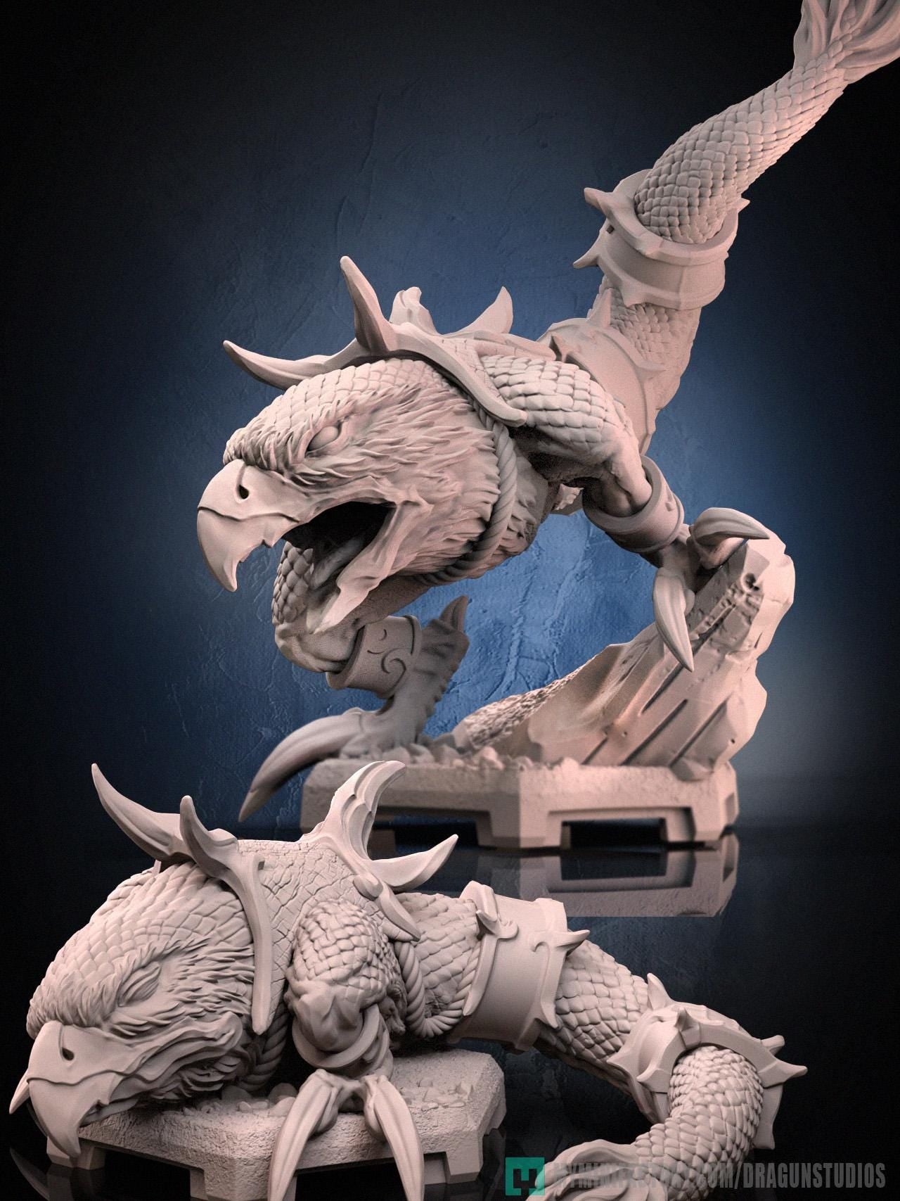 Chicken Leg Miniature (2 Variations) - 28mm / 32mm / 36mm / 75mm - DraGun Studios - Resin Printed Figurine for D&D, TTRPGs, and Board Games