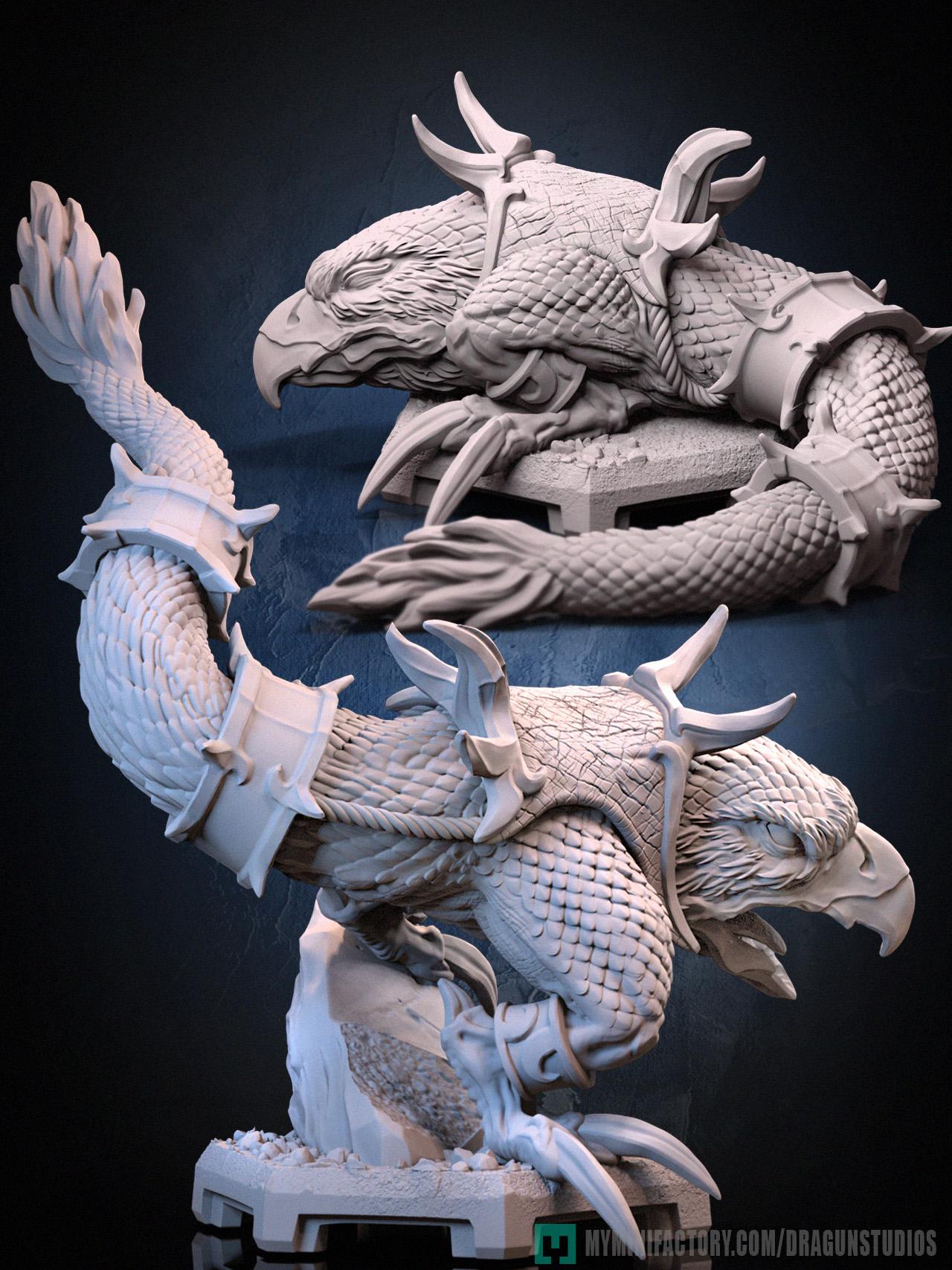 Chicken Leg Miniature (2 Variations) - 28mm / 32mm / 36mm / 75mm - DraGun Studios - Resin Printed Figurine for D&D, TTRPGs, and Board Games