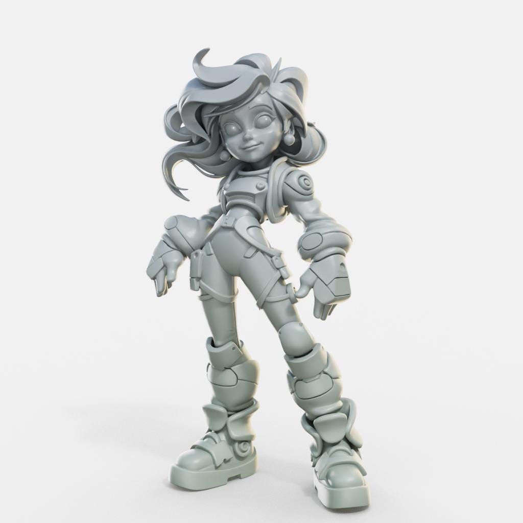 Marvelous Maidens II Miniature (7 Variations) - Female Miniatures - 28mm / 32mm / 36mm / 75mm - Unpainted Resin Printed Figures