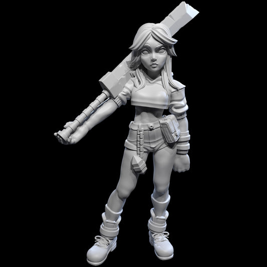 Mercenary Dawn Miniature - 28mm / 32mm / 36mm - Ethan Savage Studios - Resin Printed Figure for D&D, TTRPGs, and Board Games