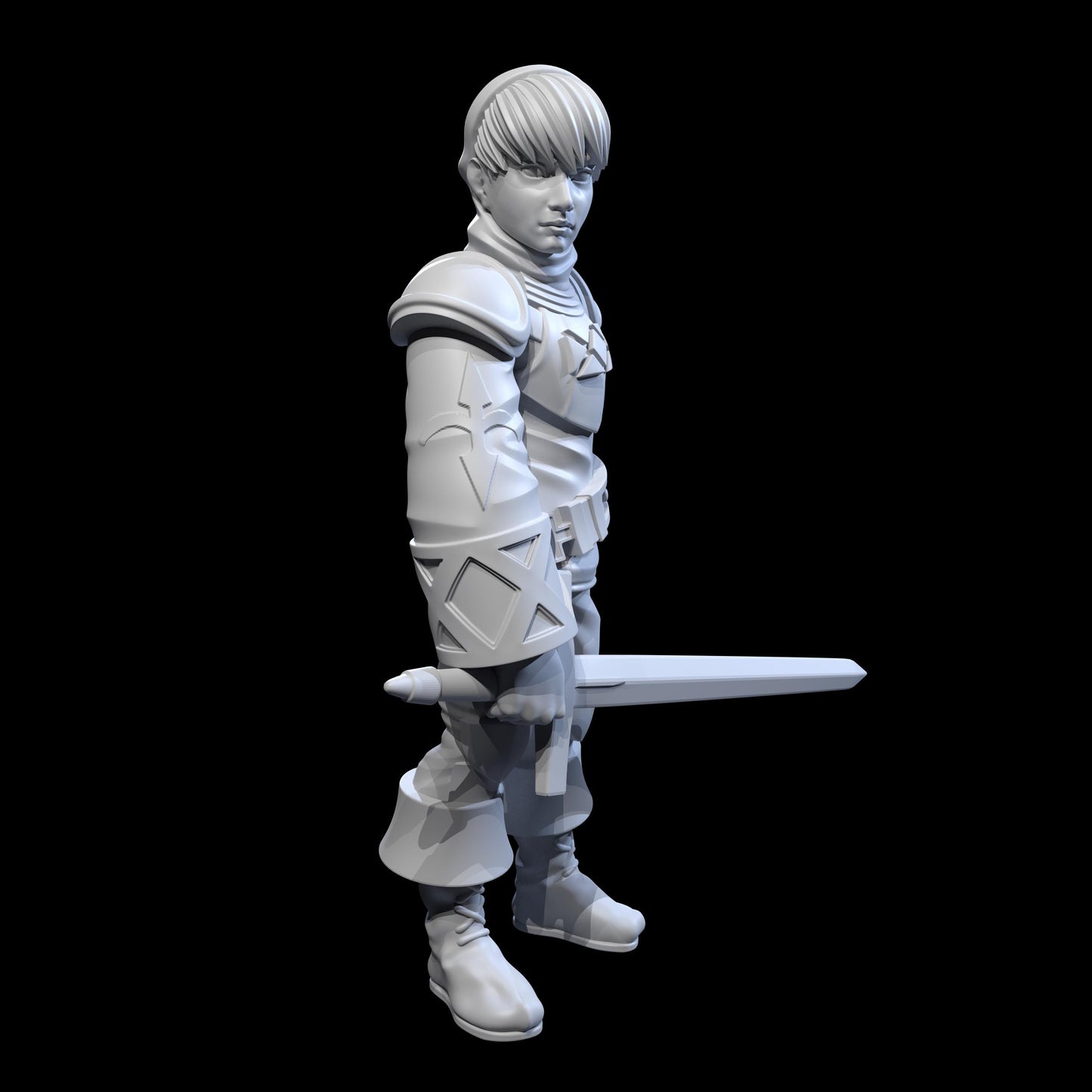 Male Squire Miniature - 28mm / 32mm / 36mm - Ethan Savage Studios - Resin Printed Figure for D&D, TTRPGs, and Board Games