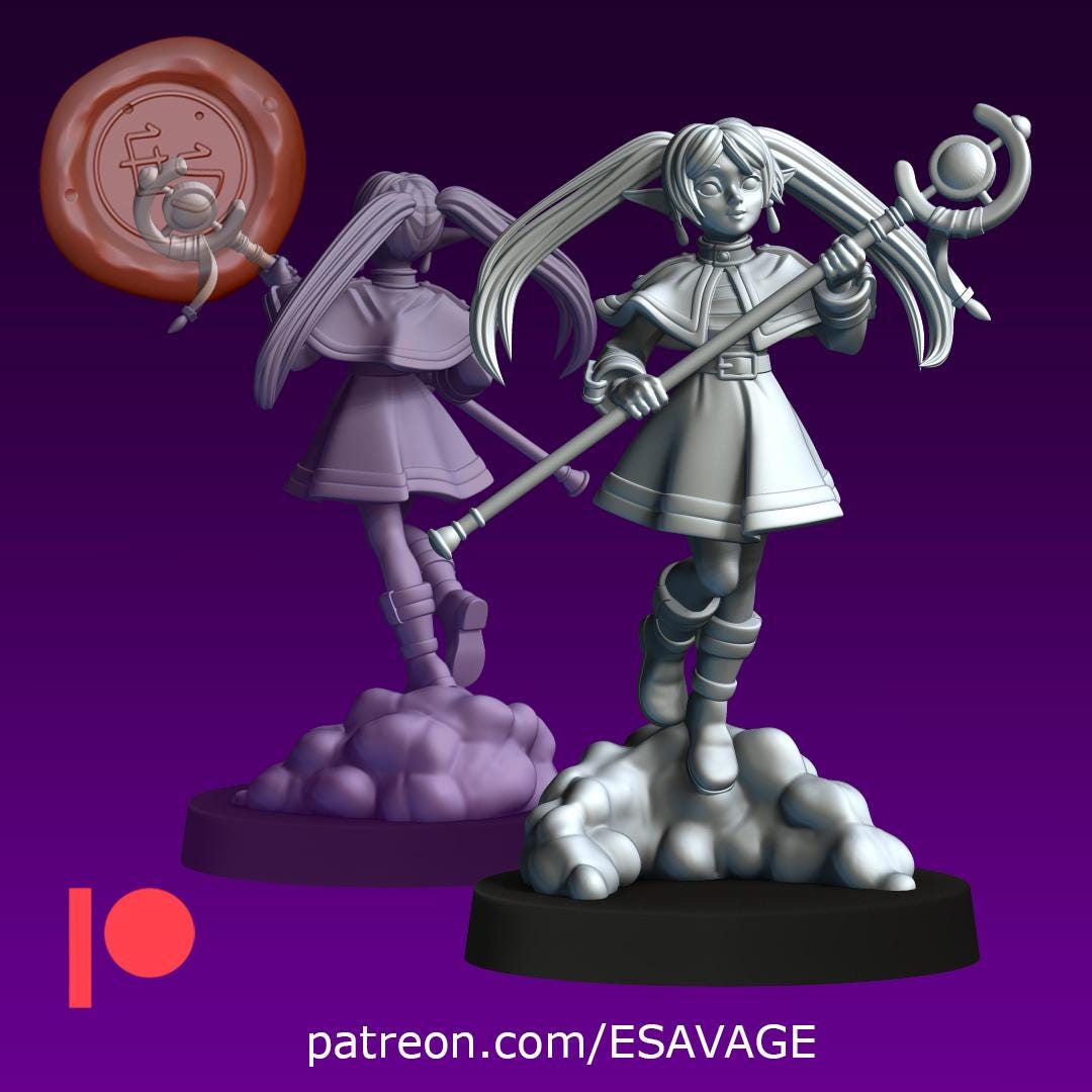 Eternal Mage Miniature - 28mm / 32mm / 36mm - Ethan Savage Studios - Resin Printed Figure for D&D, TTRPGs, and Board Games