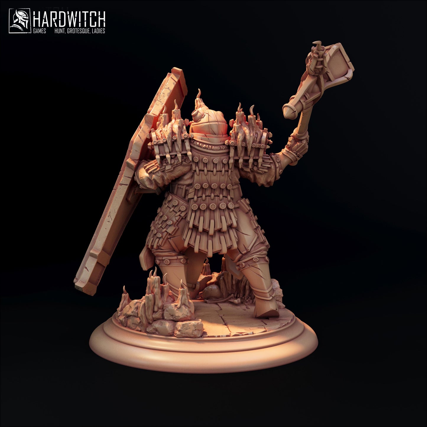 Heavy Mechanized Vanguard Miniature - 50mm - HardWitch Games - Resin Printed Figure for D&D, TTRPGs, and Board Games