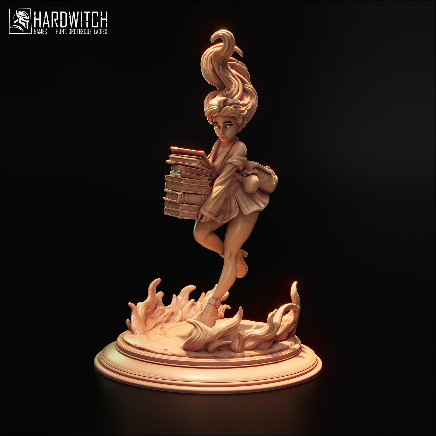 Apprentice Kamila Sarada Figure (w/NSFW Option) - 75mm / 120mm - HardWitch Games - Collectible Resin Printed Statue for Painting & Display