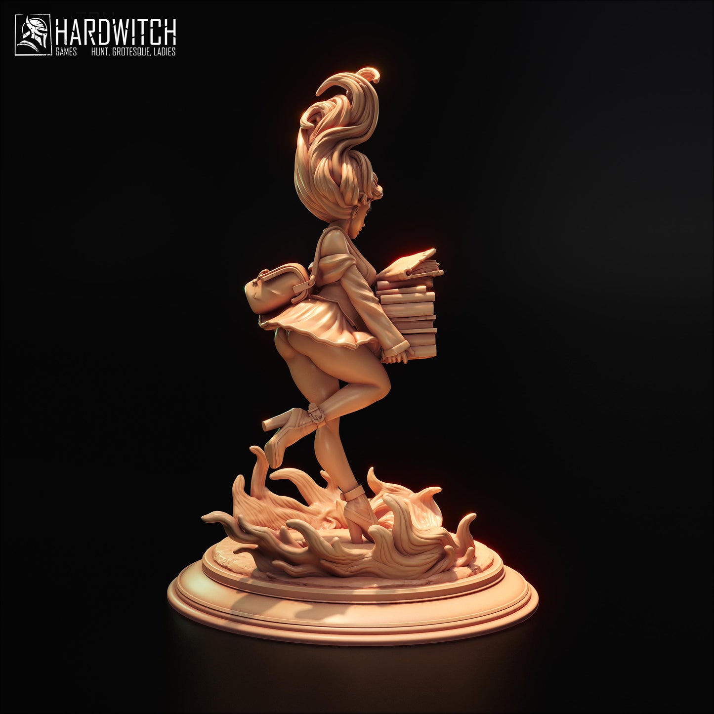 Apprentice Kamila Sarada Figure (w/NSFW Option) - 75mm / 120mm - HardWitch Games - Collectible Resin Printed Statue for Painting & Display