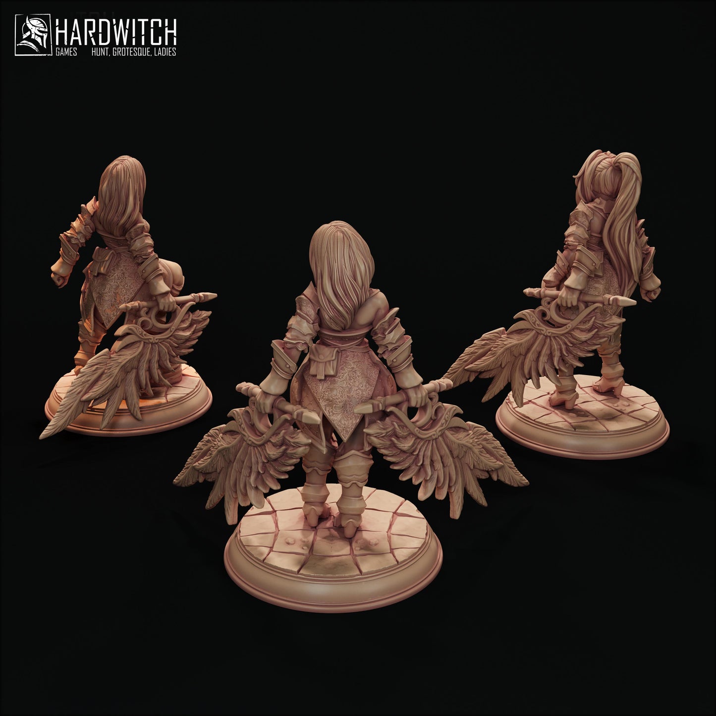 Seraphim Miniature Set - 28mm / 32mm / 36mm - HardWitch Games - Resin Printed Figure for D&D, TTRPGs, and Board Games