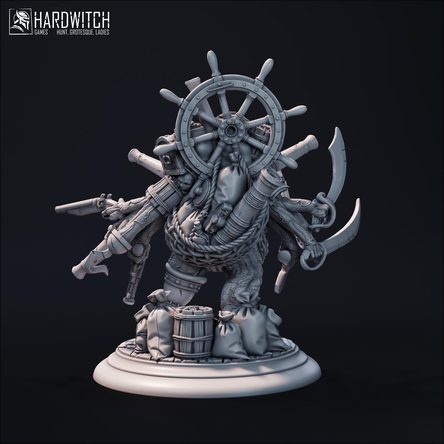 Amalgam Miniature - 28mm / 32mm / 36mm - HardWitch Games - Resin Printed Figure for D&D, TTRPGs, and Board Games