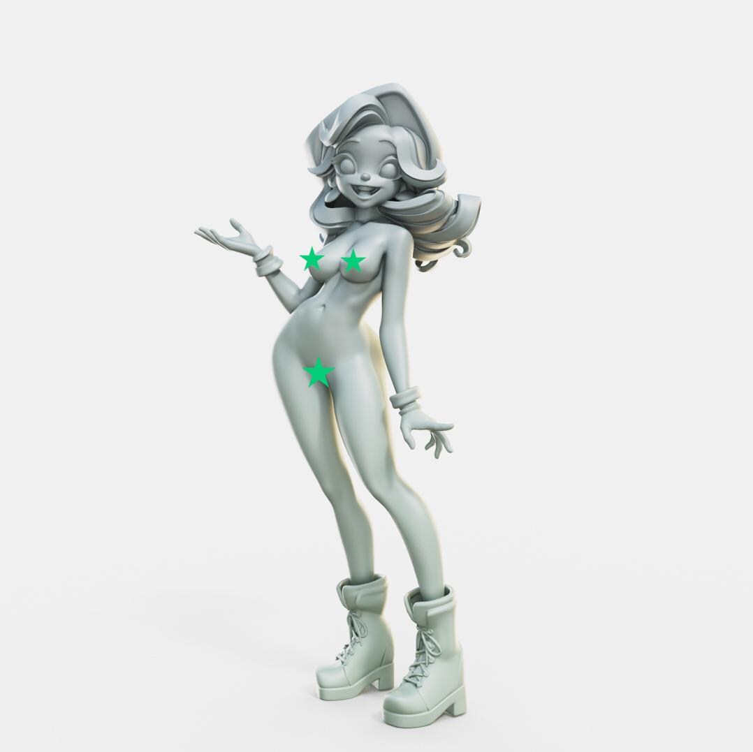 Muse Maiden Cerise Miniature (w/NSFW Option) - 28mm / 32mm / 36mm - Female Miniatures - Resin Printed Figure for Painting and Display