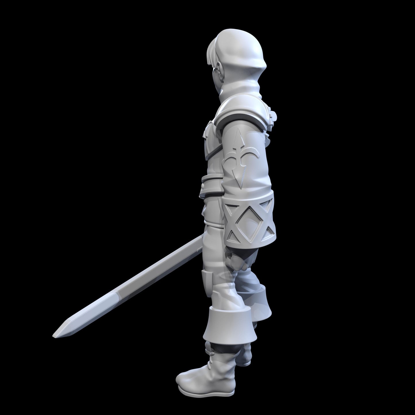 Male Squire Miniature - 28mm / 32mm / 36mm - Ethan Savage Studios - Resin Printed Figure for D&D, TTRPGs, and Board Games