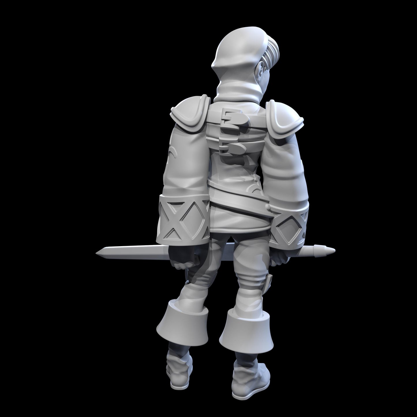 Male Squire Miniature - 28mm / 32mm / 36mm - Ethan Savage Studios - Resin Printed Figure for D&D, TTRPGs, and Board Games