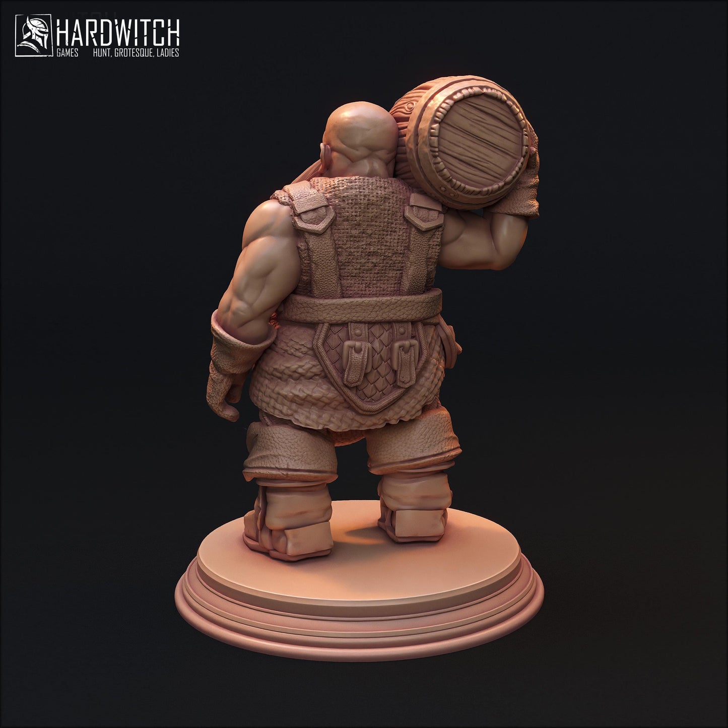 Villager Bompur Dalin Miniature - 28mm / 32mm / 36mm / 75mm - HardWitch Games - Resin Printed Figure for D&D, TTRPGs, and Board Games