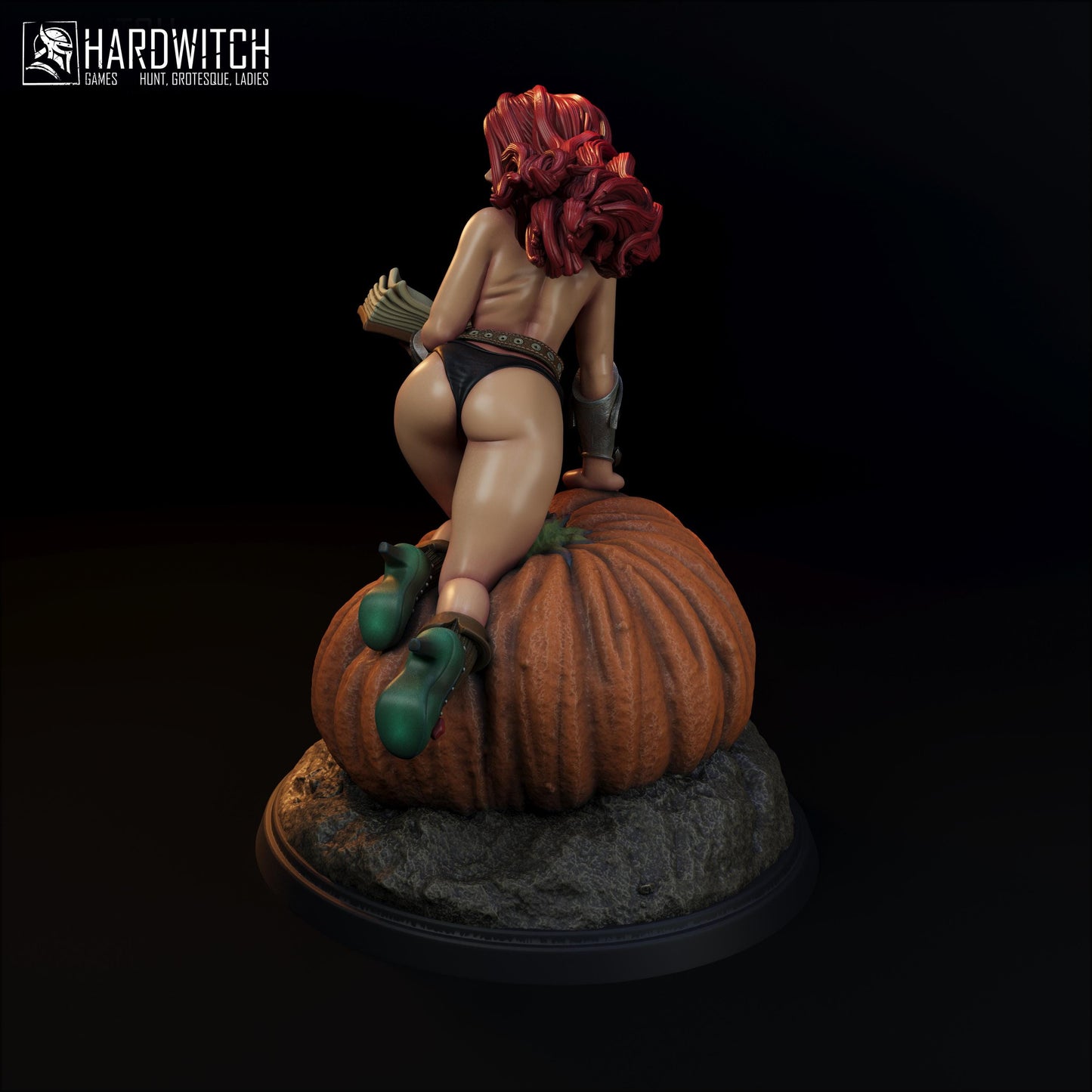 Boretta Tores Miniature (w/NSFW Option) - 75mm / 120mm - HardWitch Games - Collectible Resin Printed Statue for Painting & Display