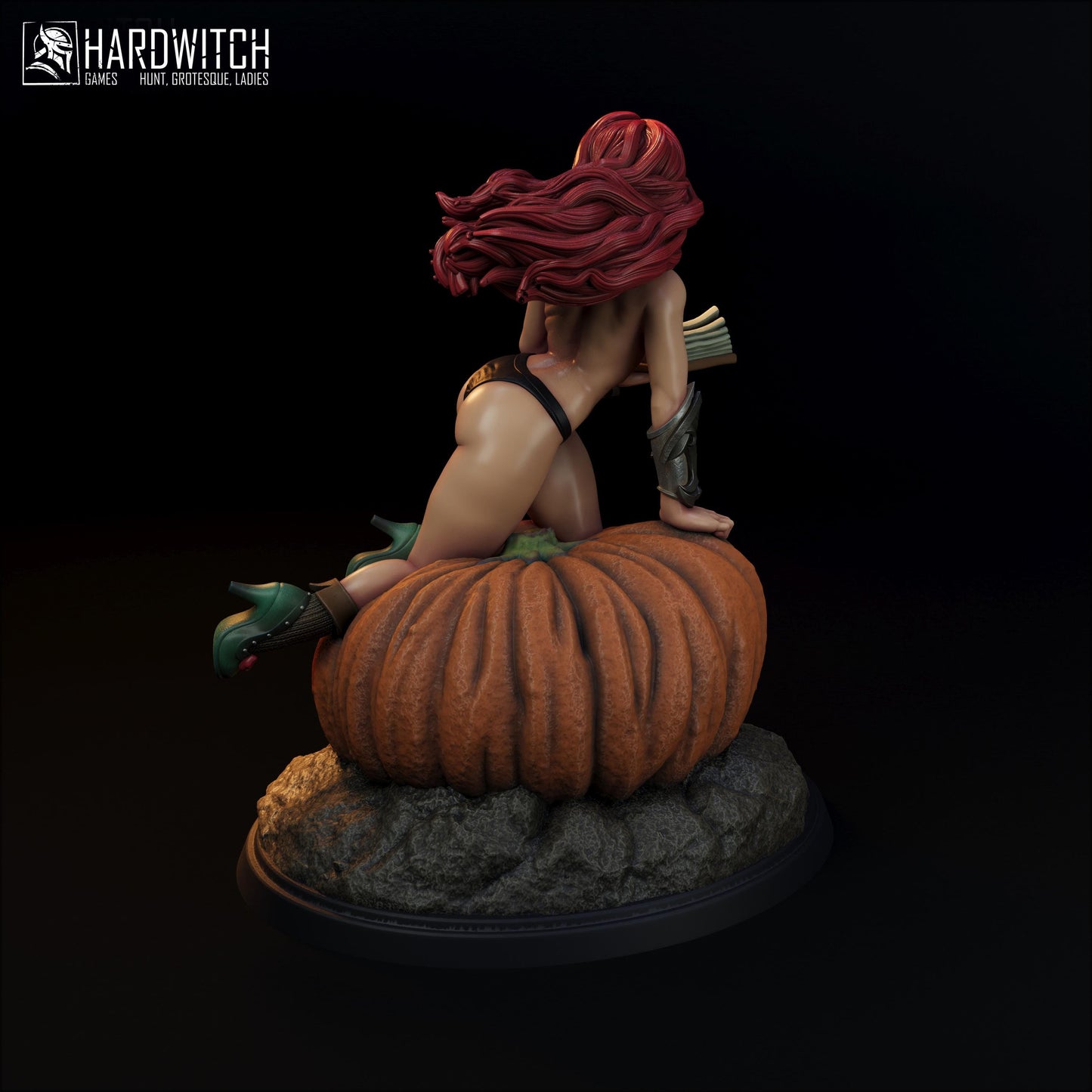Boretta Tores Miniature (w/NSFW Option) - 75mm / 120mm - HardWitch Games - Collectible Resin Printed Statue for Painting & Display