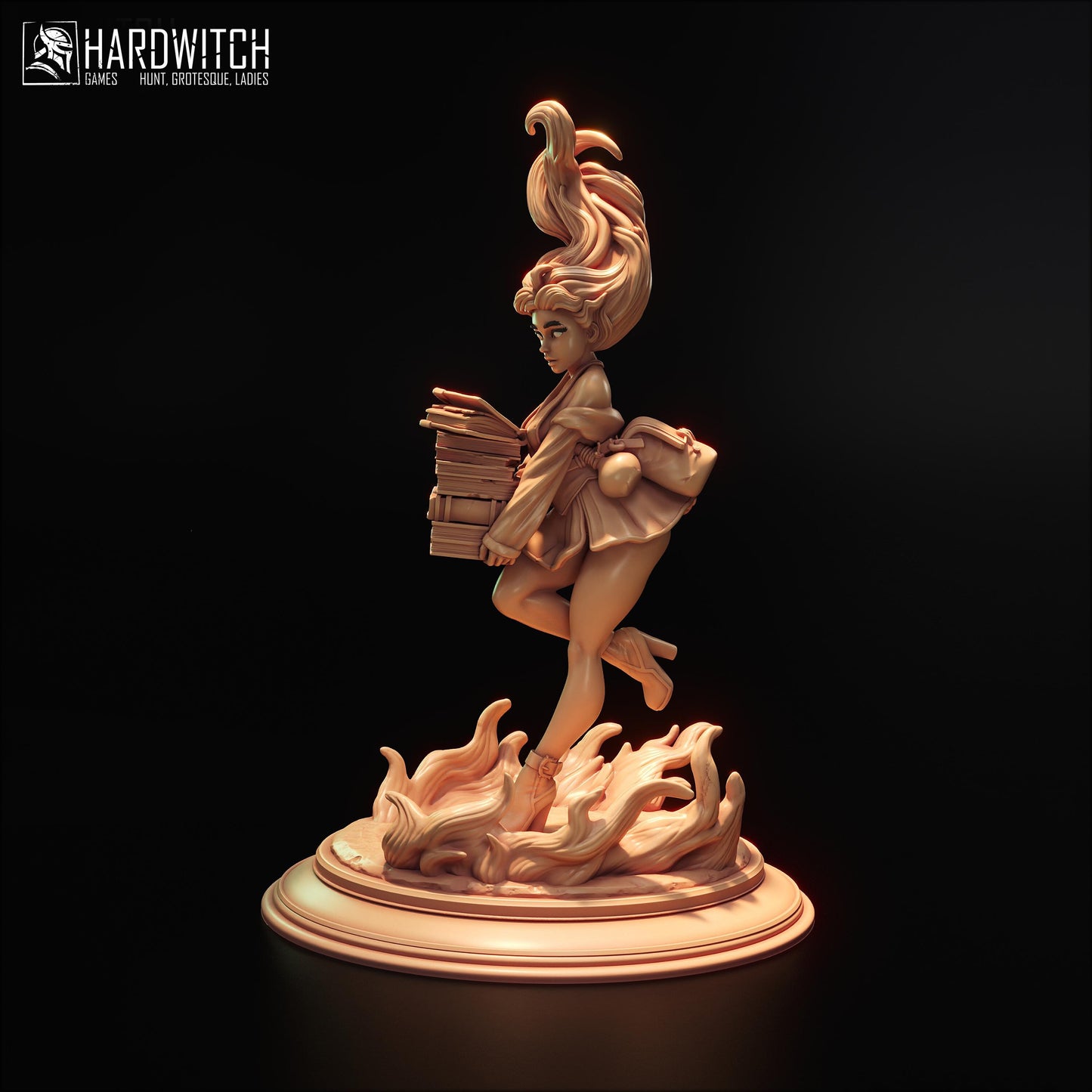 Apprentice Kamila Sarada Figure (w/NSFW Option) - 75mm / 120mm - HardWitch Games - Collectible Resin Printed Statue for Painting & Display