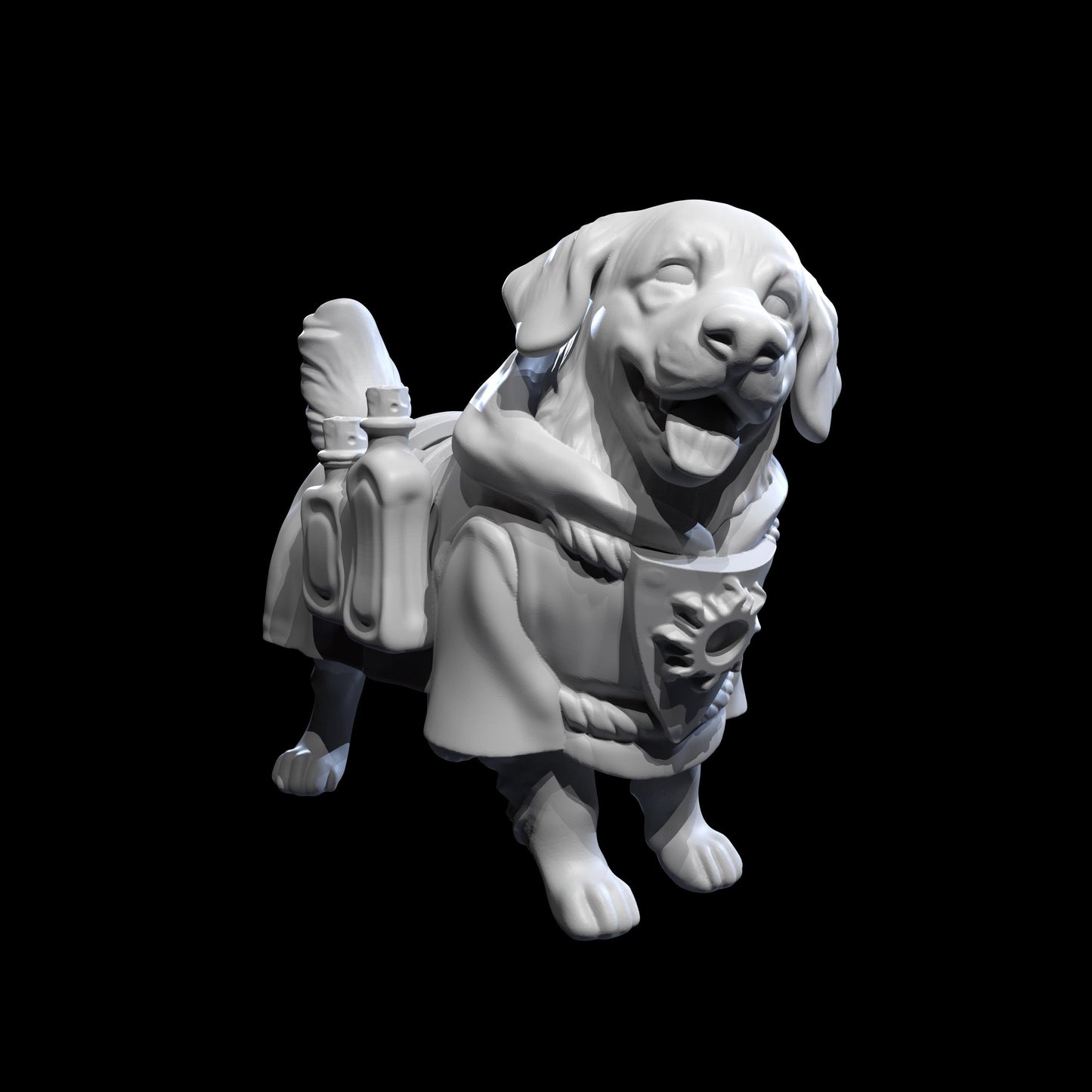 Dungeon Dogs Miniatures (12 Variations) - 28mm / 32mm / 36mm - Medusa Miniatures - Resin Printed Figure for D&D, TTRPGs, and Board Games