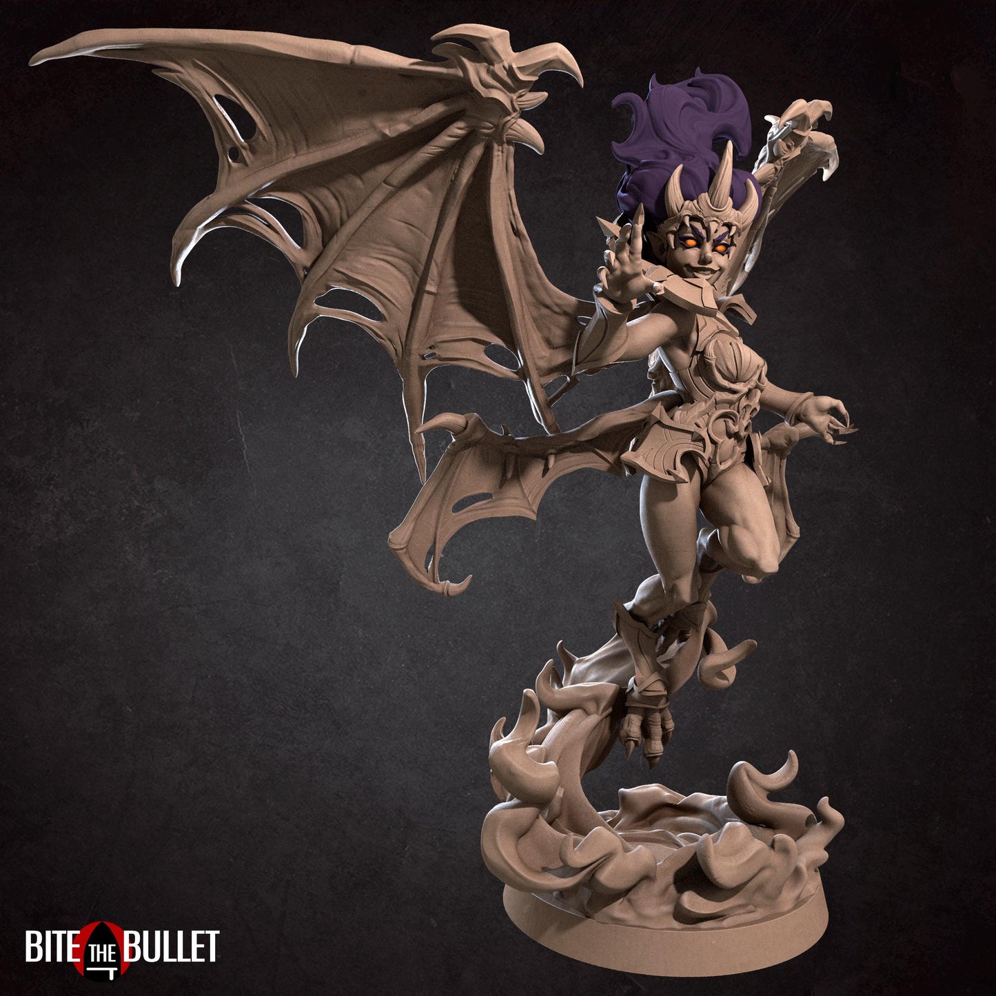 Vampire Hero Jezbeth Miniature - 28mm / 32mm / 36mm - Bite the Bullet - Resin Printed Figure for D&D, TTRPGs, and Board Games