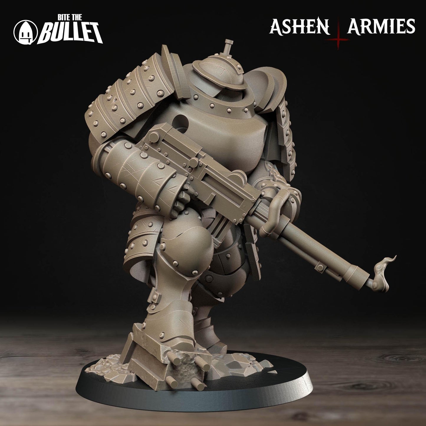Holy Shogunate Heavy Infantry (Shotgun & Flamethrower Variations) - 28mm / 32mm / 36mm - Bite the Bullet - Figure for Grimdark WW1 Wargaming