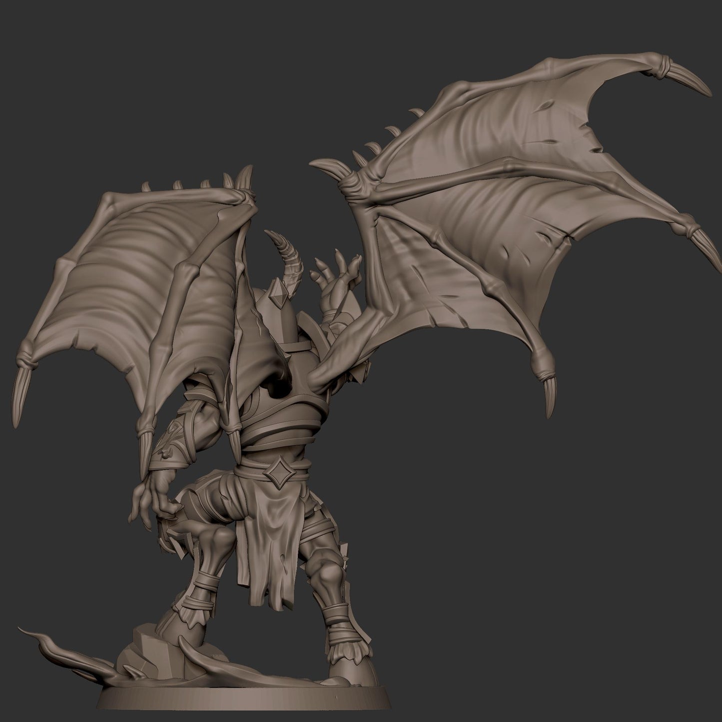 Dreadlord Necromancer Miniature - 28mm / 32mm / 36mm - Bite the Bullet - Resin Printed Figure for D&D, TTRPGs, and Board Games