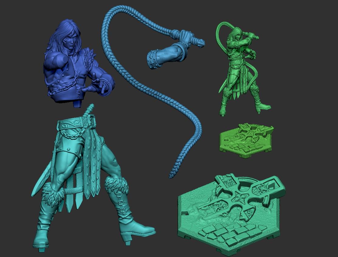 Vampire Killer II - 28mm / 32mm / 36mm / 100mm - DraGun Studios - Resin Printed Figurine for D&D, TTRPGs, and Board Games
