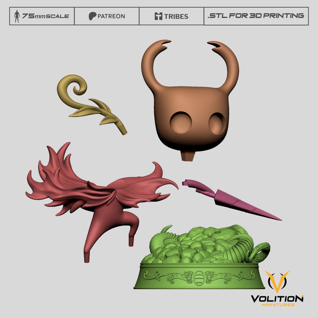 Void Guy Miniature - 28mm / 32mm / 36mm / 75mm - Volition Miniatures - Resin Printed Figurine for D&D, TTRPGs, and Board Games