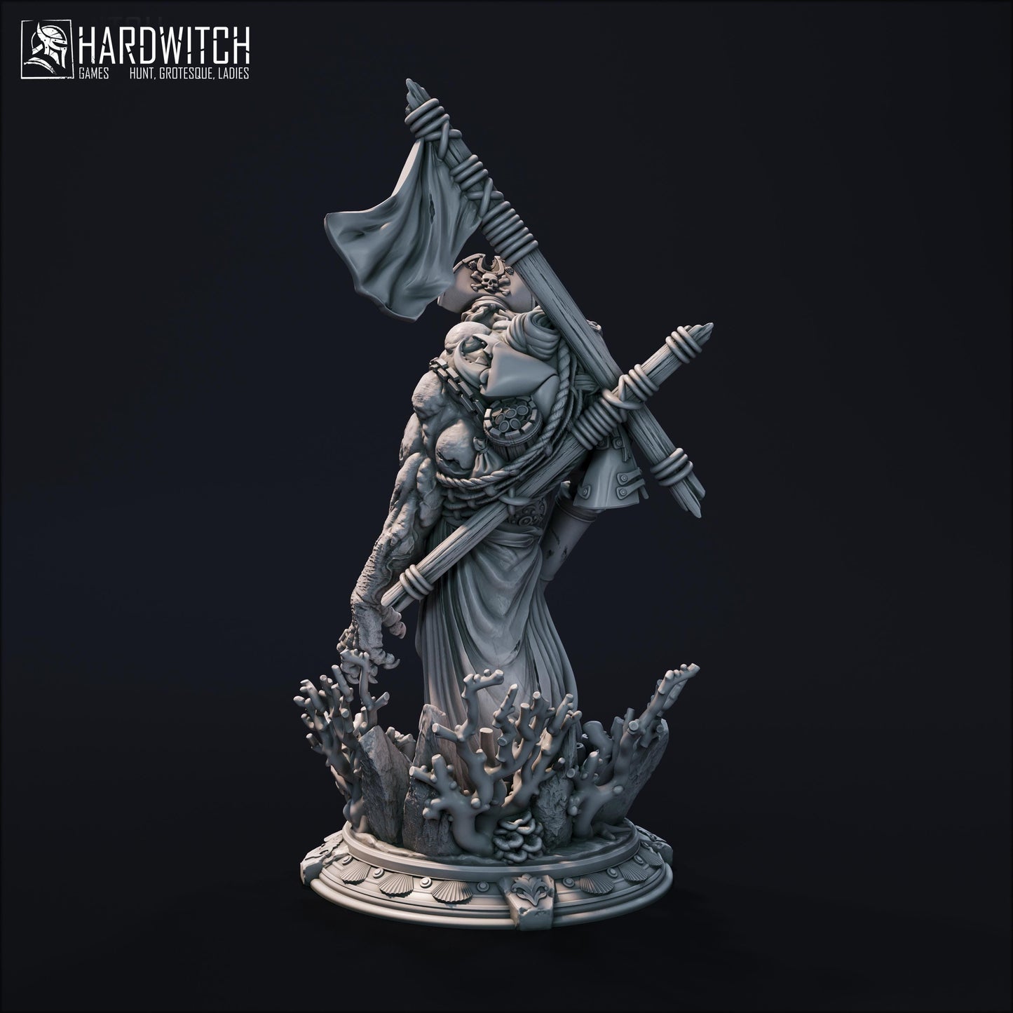 Lord Purulence Miniature - 28mm / 32mm / 36mm - HardWitch Games - Resin Printed Figure for D&D, TTRPGs, and Board Gaming