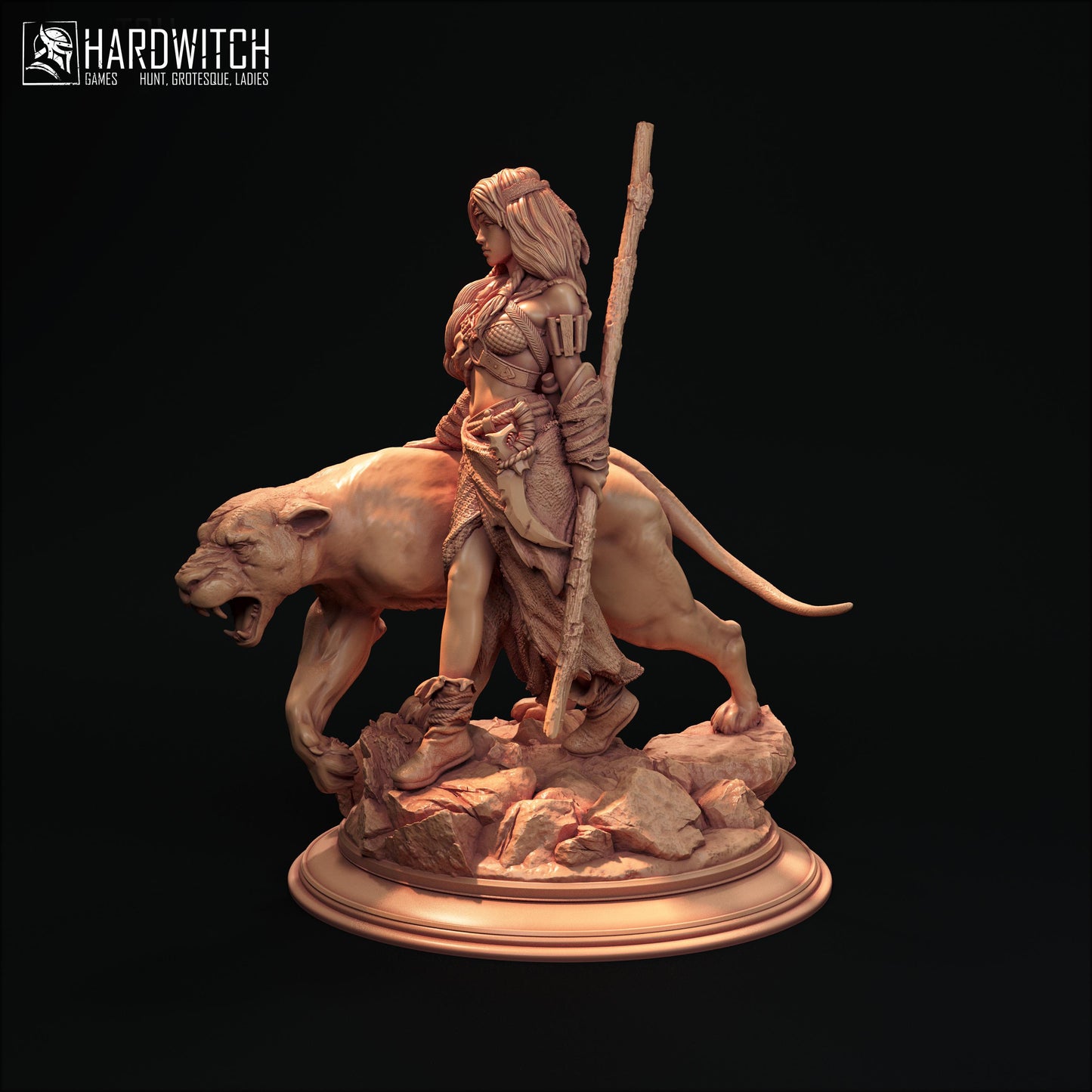 Rangoka Miniature - 28mm / 32mm / 36mm / 75mm - HardWitch Games - Resin Printed Figure for D&D, TTRPGs, and Board Gaming