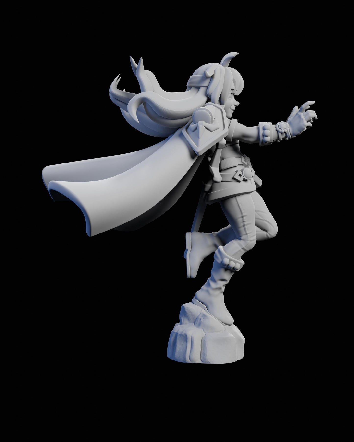 Sorcerer Rena Miniature - 28mm / 32mm / 36mm / 75mm - Ethan Savage Studios - Unpainted Resin Printed Figure for D&D, TTRPGs, and Board Games