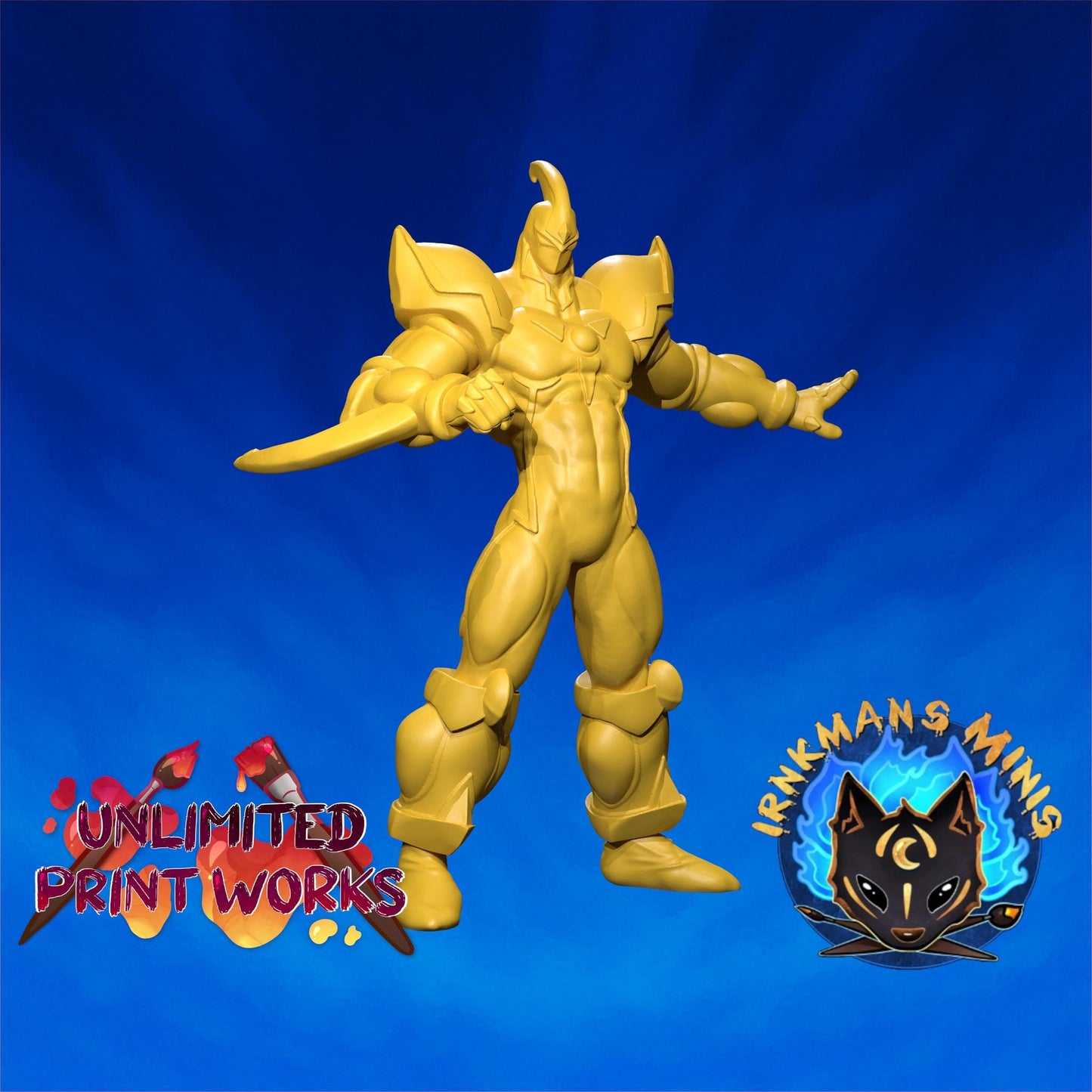 Hero of Elements Miniature - 28mm / 32mm / 36mm / 75mm - Irnkman's Minis - Resin Printed Figure for D&D, TTRPGs, and Board Games