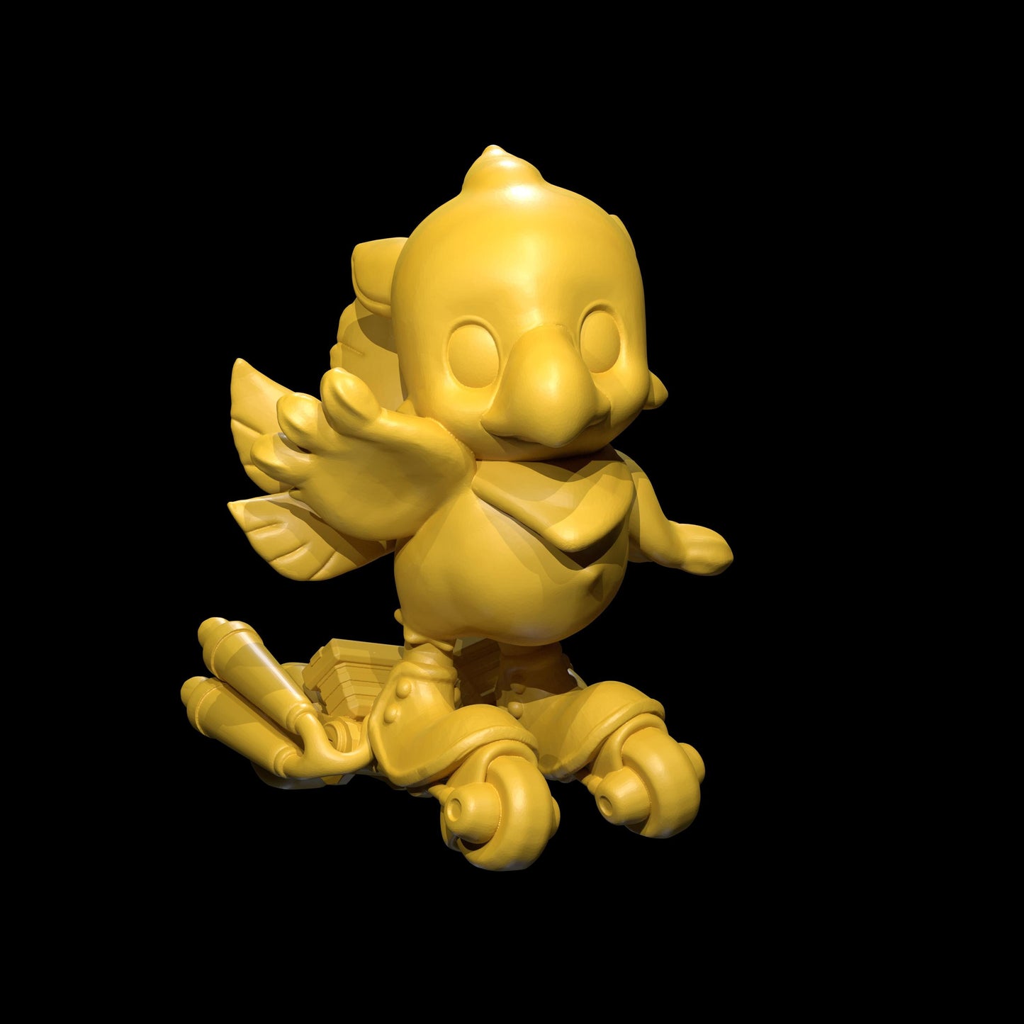 Racer Bird Miniature - 28mm / 32mm / 36mm / 75mm - Irnkman's Minis - Unpainted Resin Printed Figure for D&D, TTRPGs, and Board Games