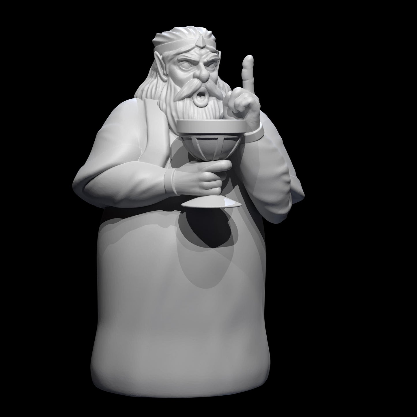 King M'Boy Miniature - 28mm / 32mm / 36mm / 75mm - Irnkman's Minis - Unpainted Resin Printed Figure for D&D, TTRPGs, and Board Games