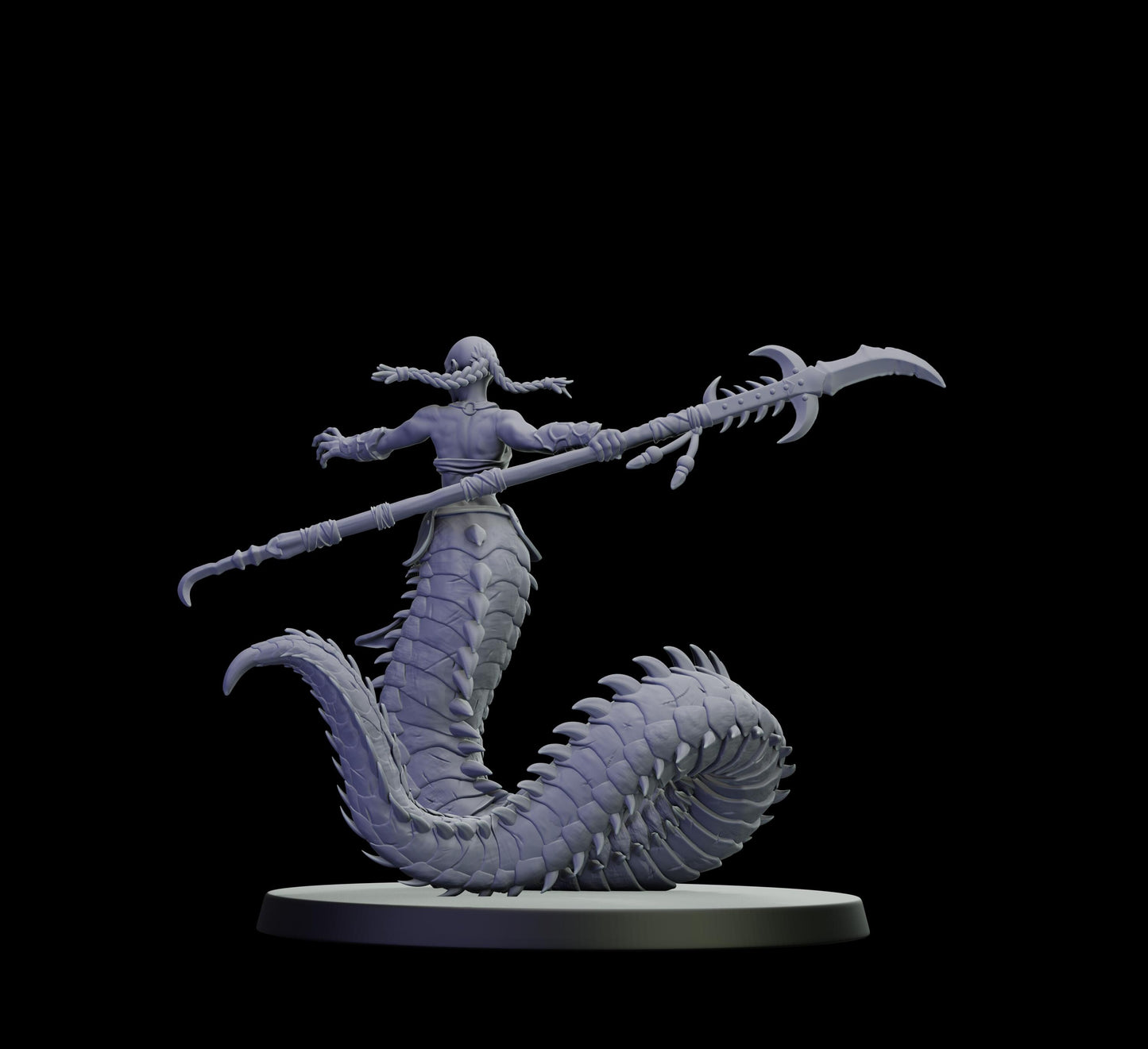 DOR Lunaspine Ascendant Miniature (6 Variations) - 28mm / 32mm / 36mm - Cosmondo - Unpainted Resin Printed Figure for TTRPGs and Wargaming